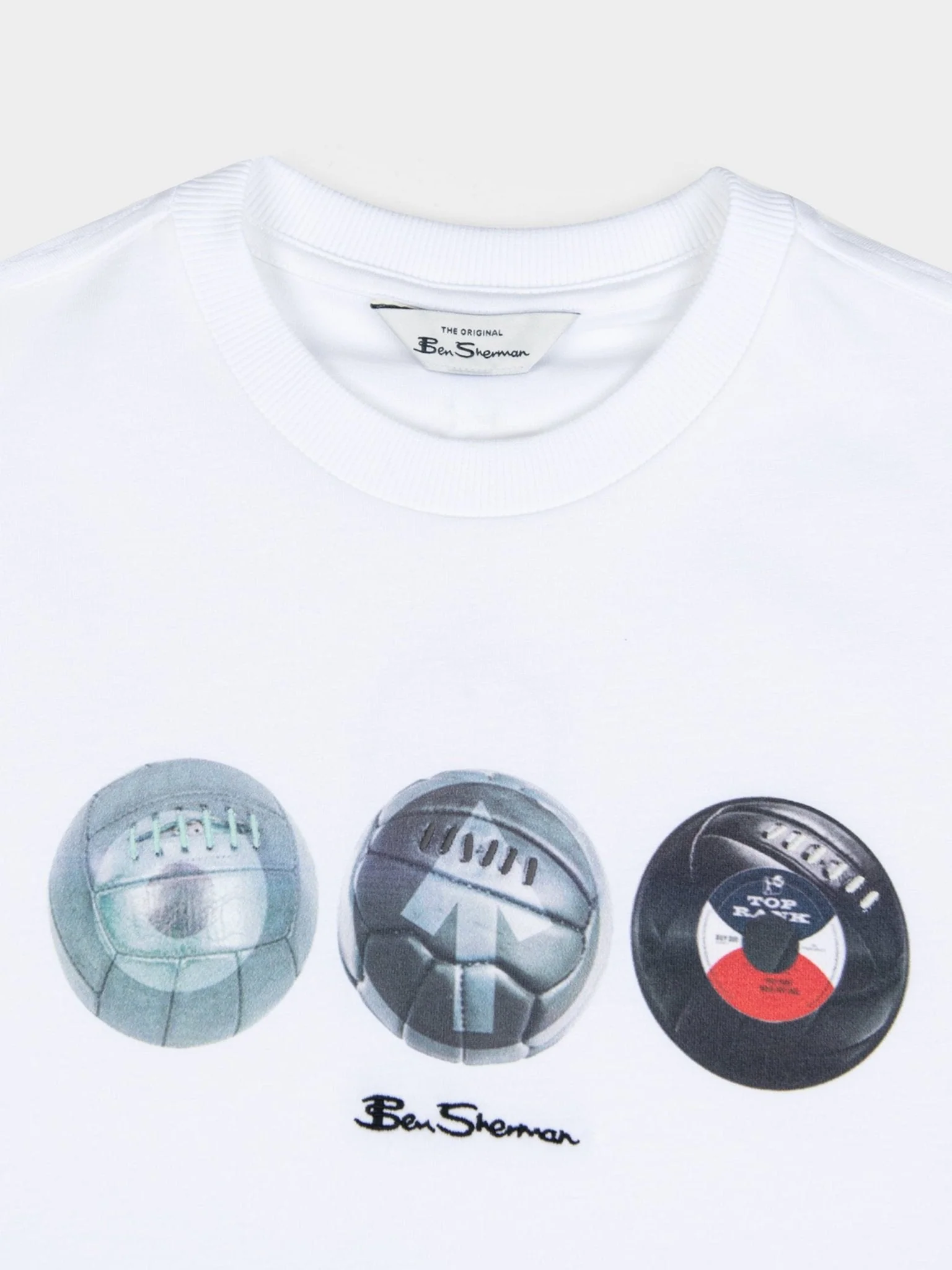 3 Ball Tee - White - Image 2