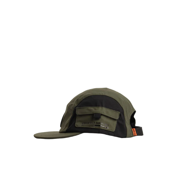 5 Panel Military Cap - Olive - Image 2