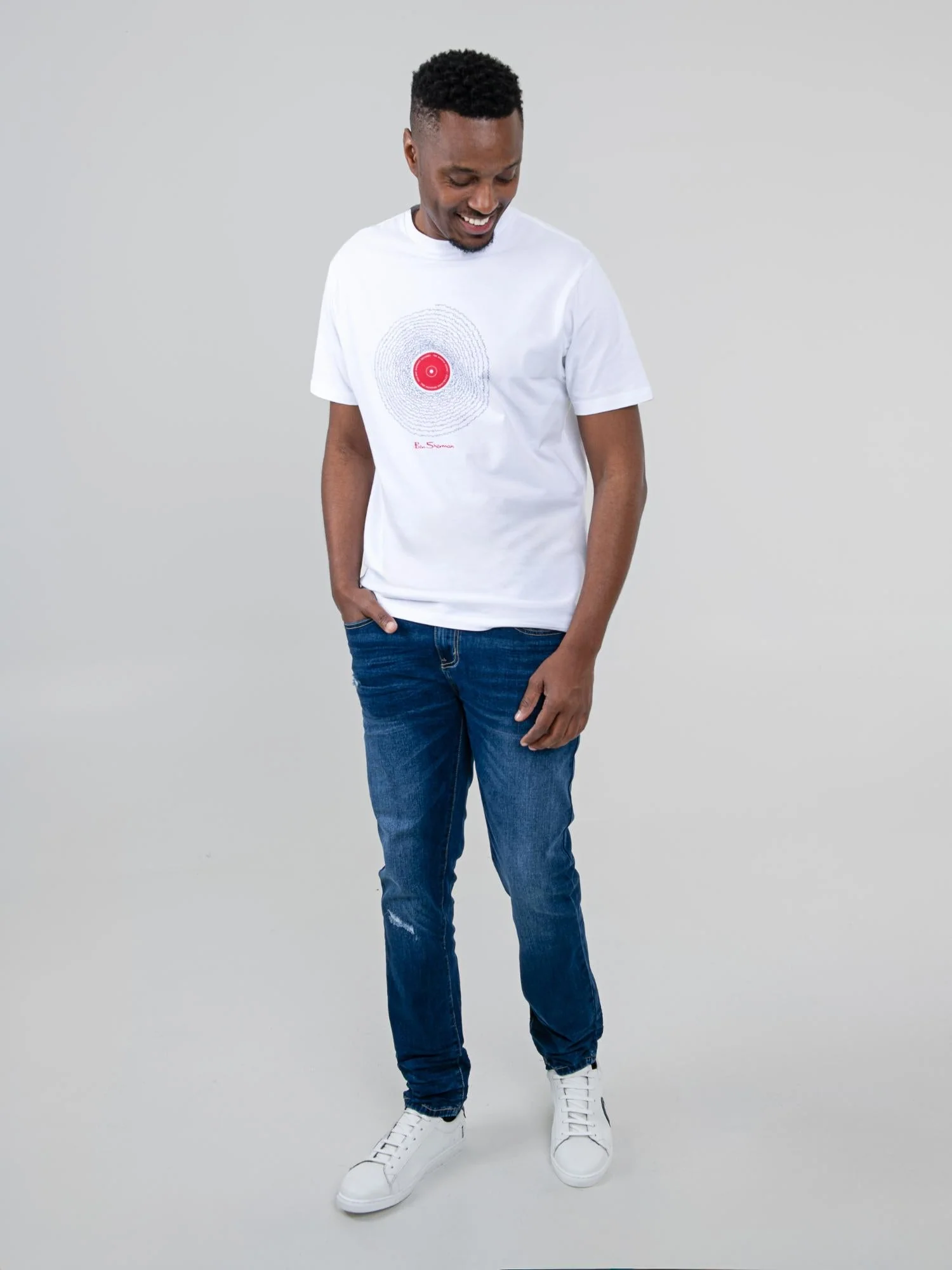 ABRASION DENIM SLIM FIT - Dark Blue - Image 5