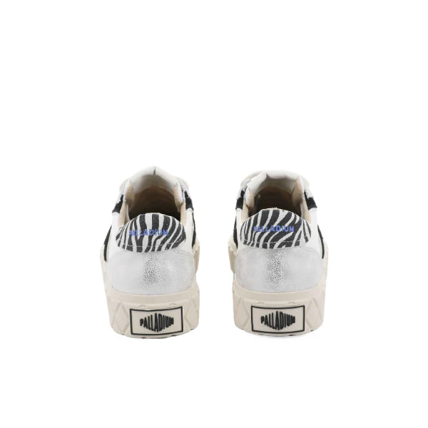 Ace Lo Mix Leather - Star White / Zebra - Image 5