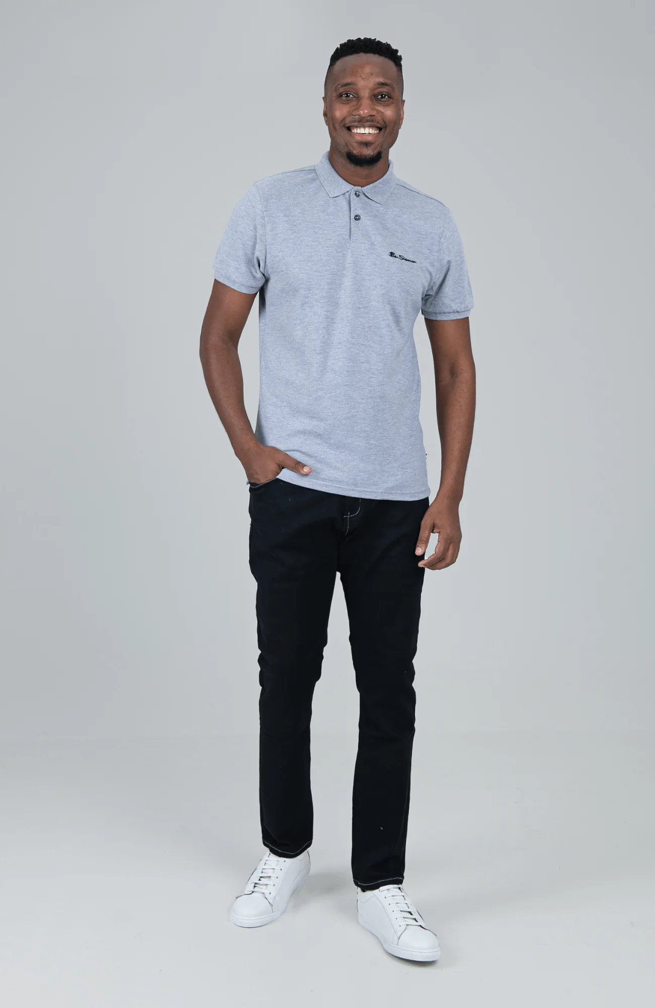 Ben Polo - Grey Melange - Image 3