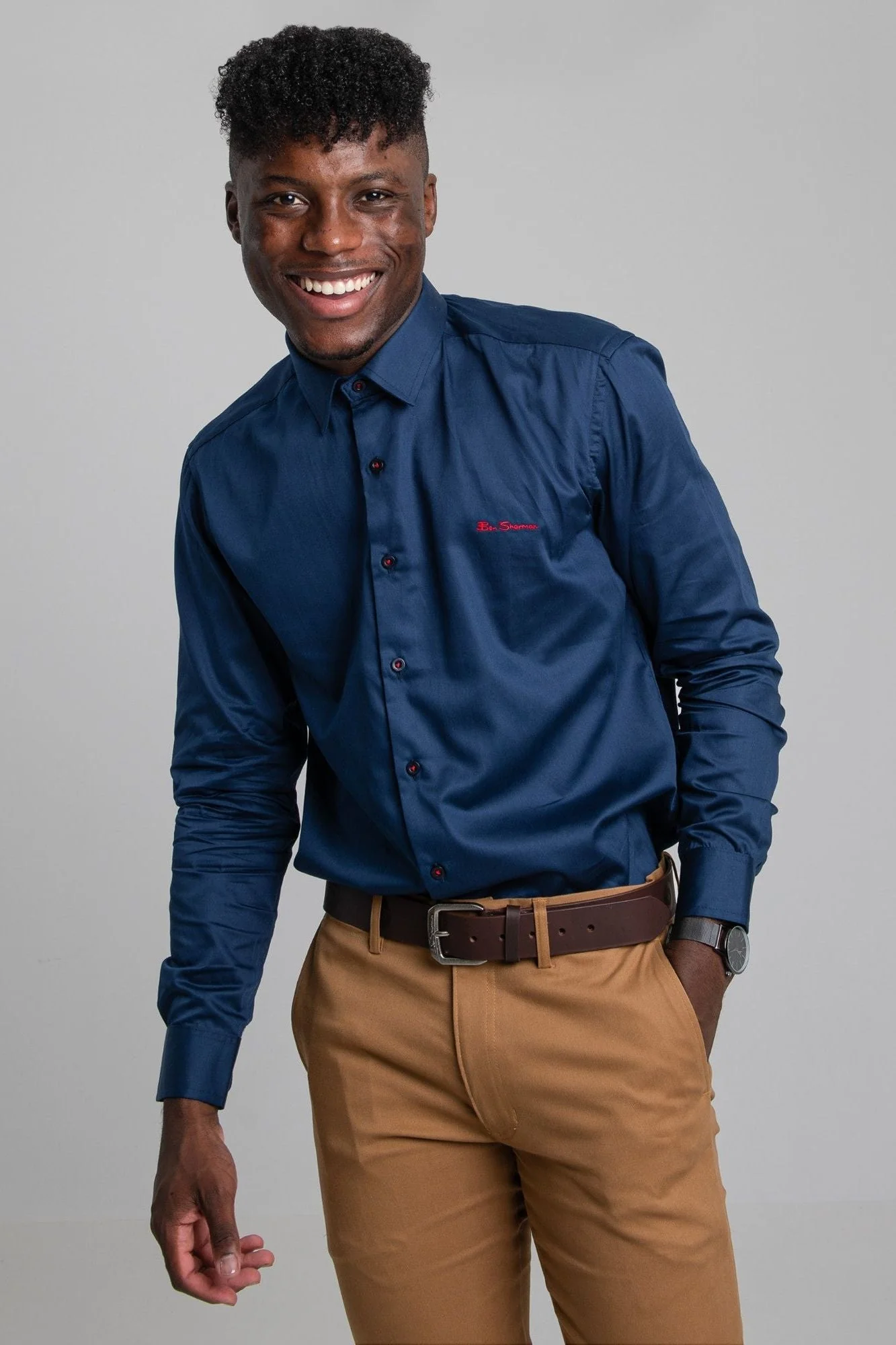 Ben Shirt (Slim Fit) - Navy