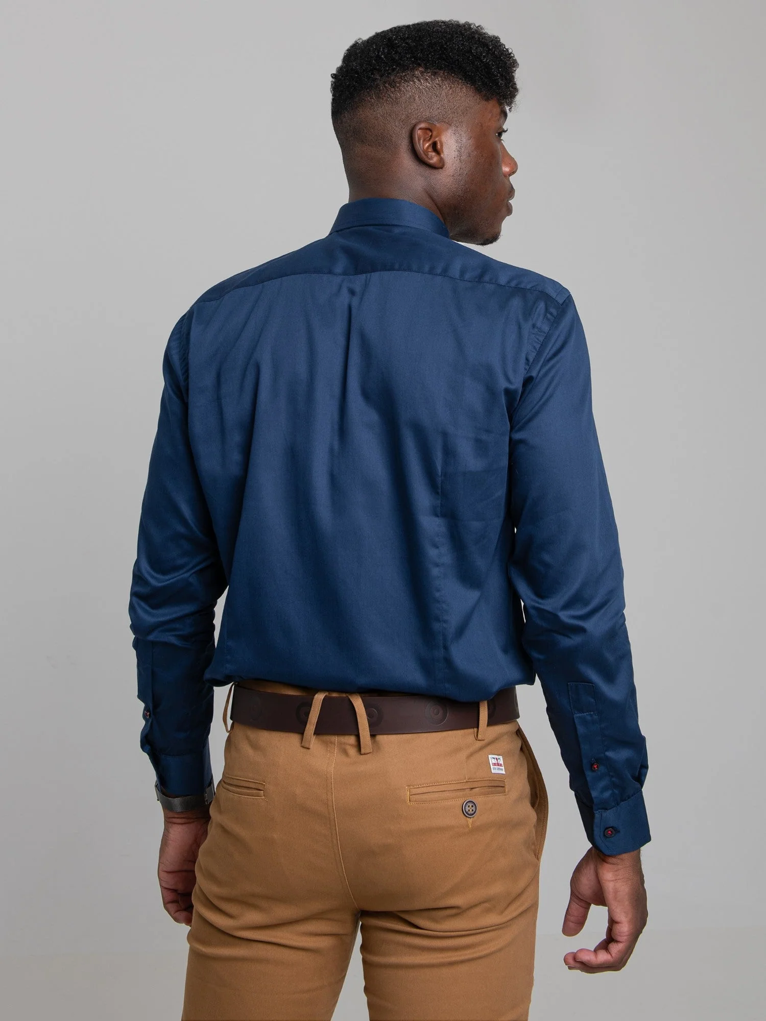 Ben Shirt (Slim Fit) - Navy - Image 3