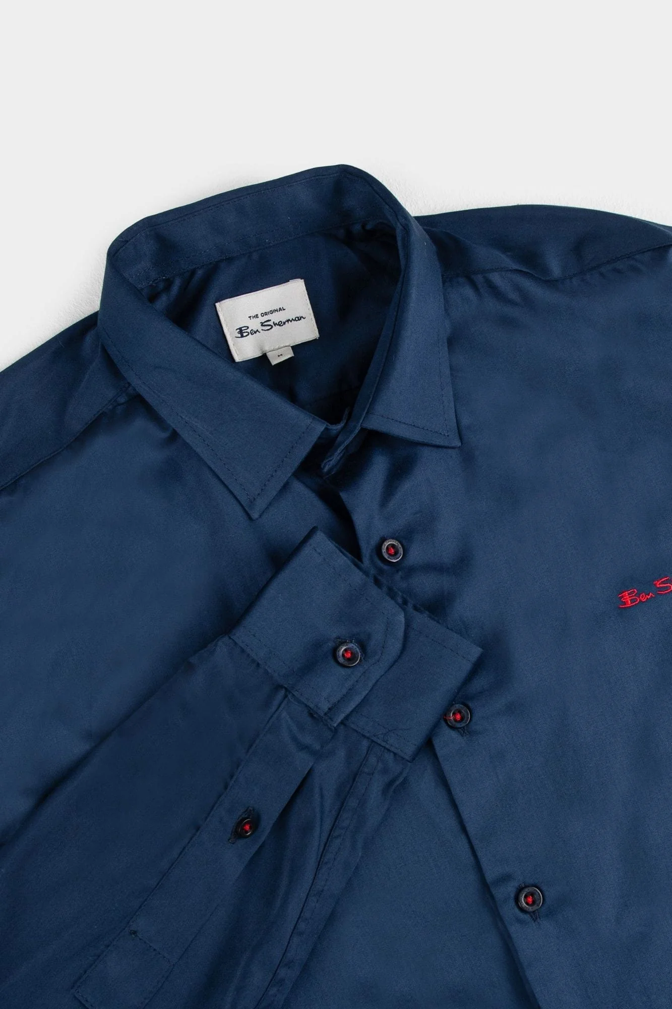 Ben Shirt (Slim Fit) - Navy - Image 6