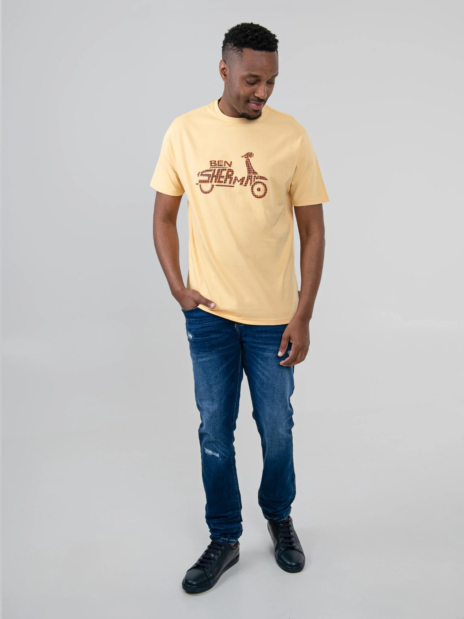 Brand Scooter Tee - New Wheat - Image 4