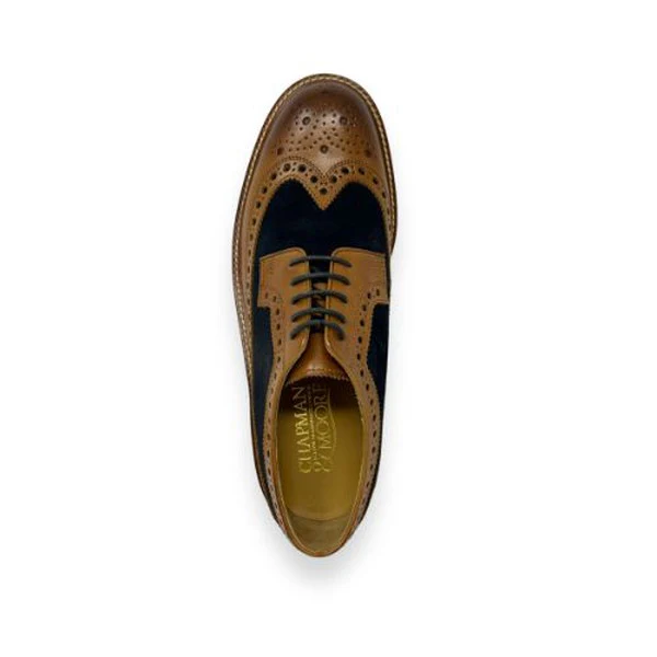 Brogue (Leather) Tan / Navy - Image 2
