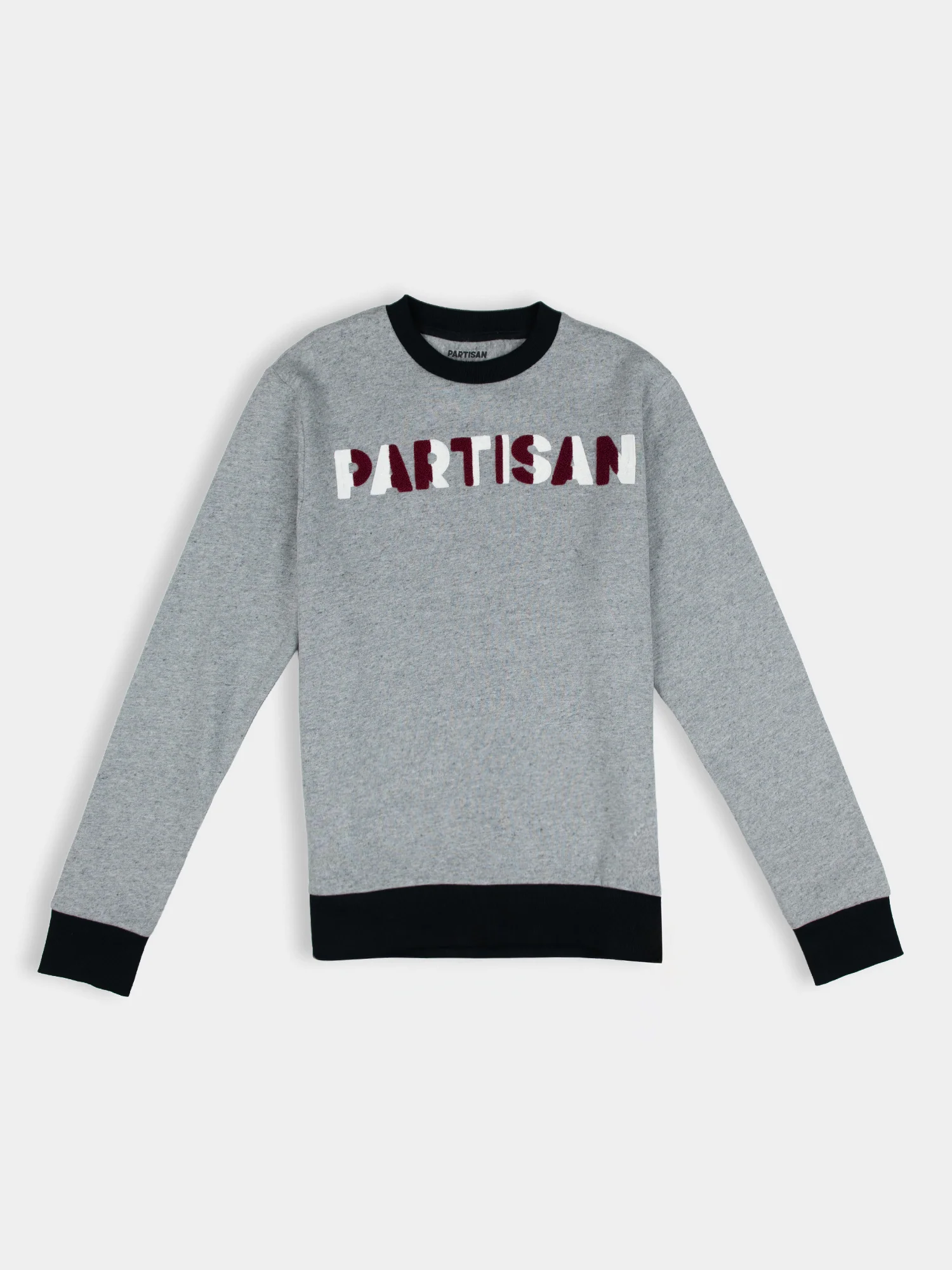 Chenille Chain Crew Sweat - Mélange Grey