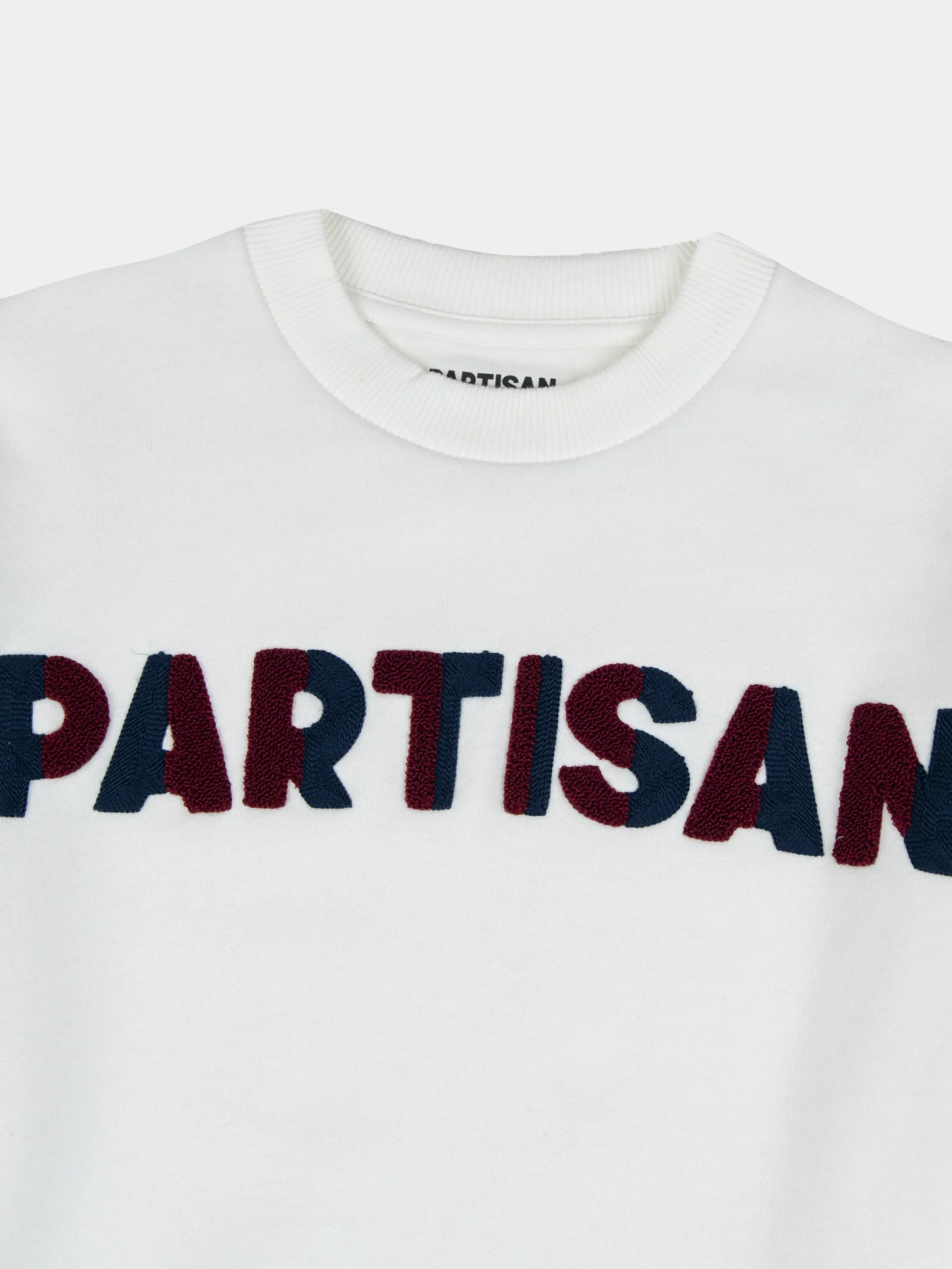 Chenille Chain Crew Sweat - White - Image 2