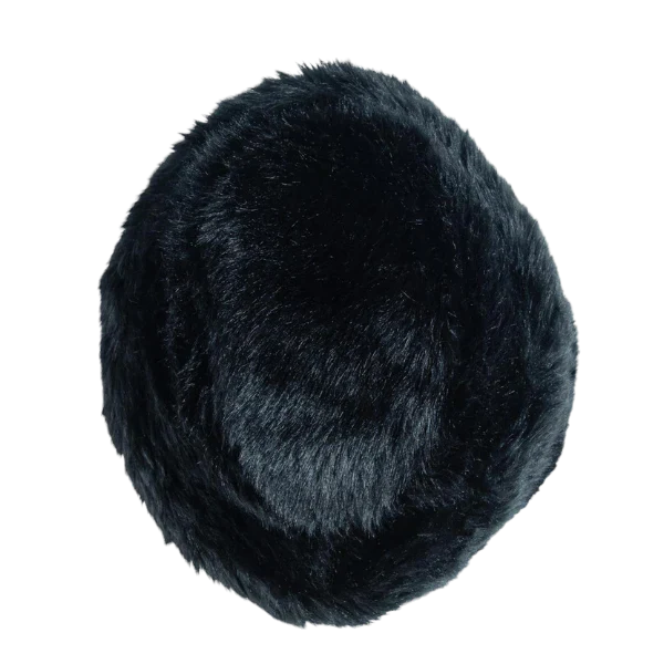 Cossack Faux Fur Hat - Black - Image 2