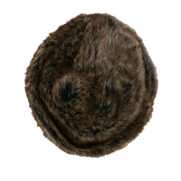 Cossack Faux Fur Hat - Black / Brown - Image 2