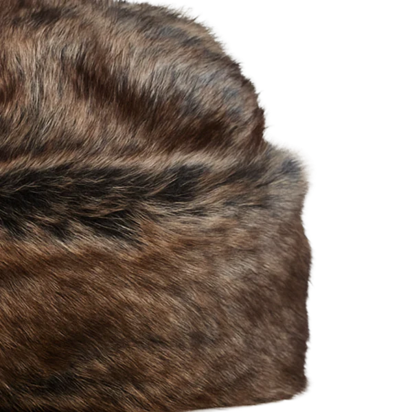 Cossack Faux Fur Hat - Black / Brown - Image 3