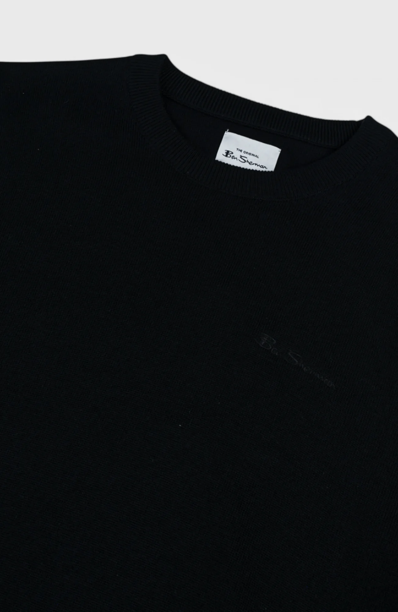 Crew Neck knit - Black - Image 5