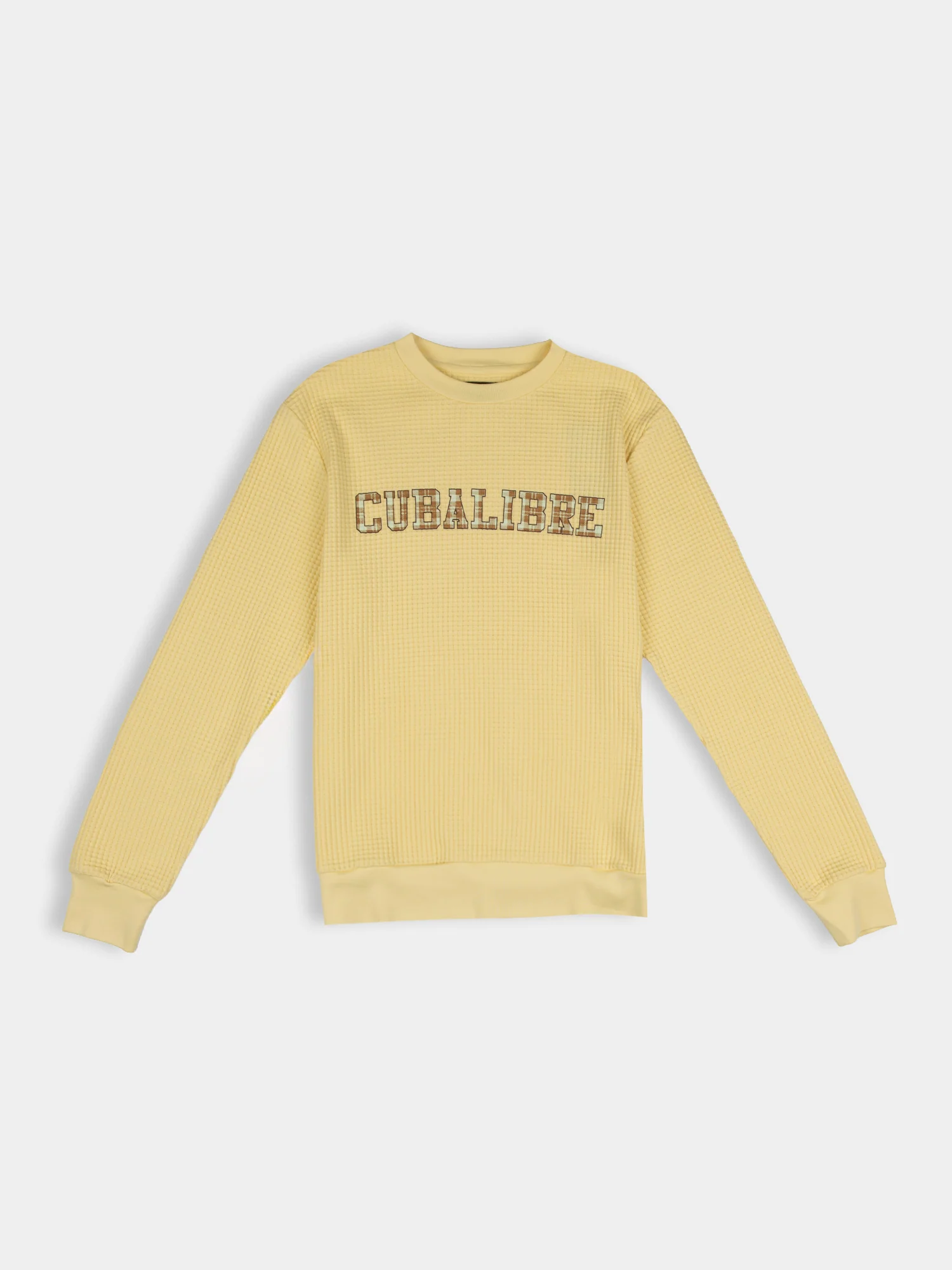 Cuba Libre Crew Waffle Knit - Raphia