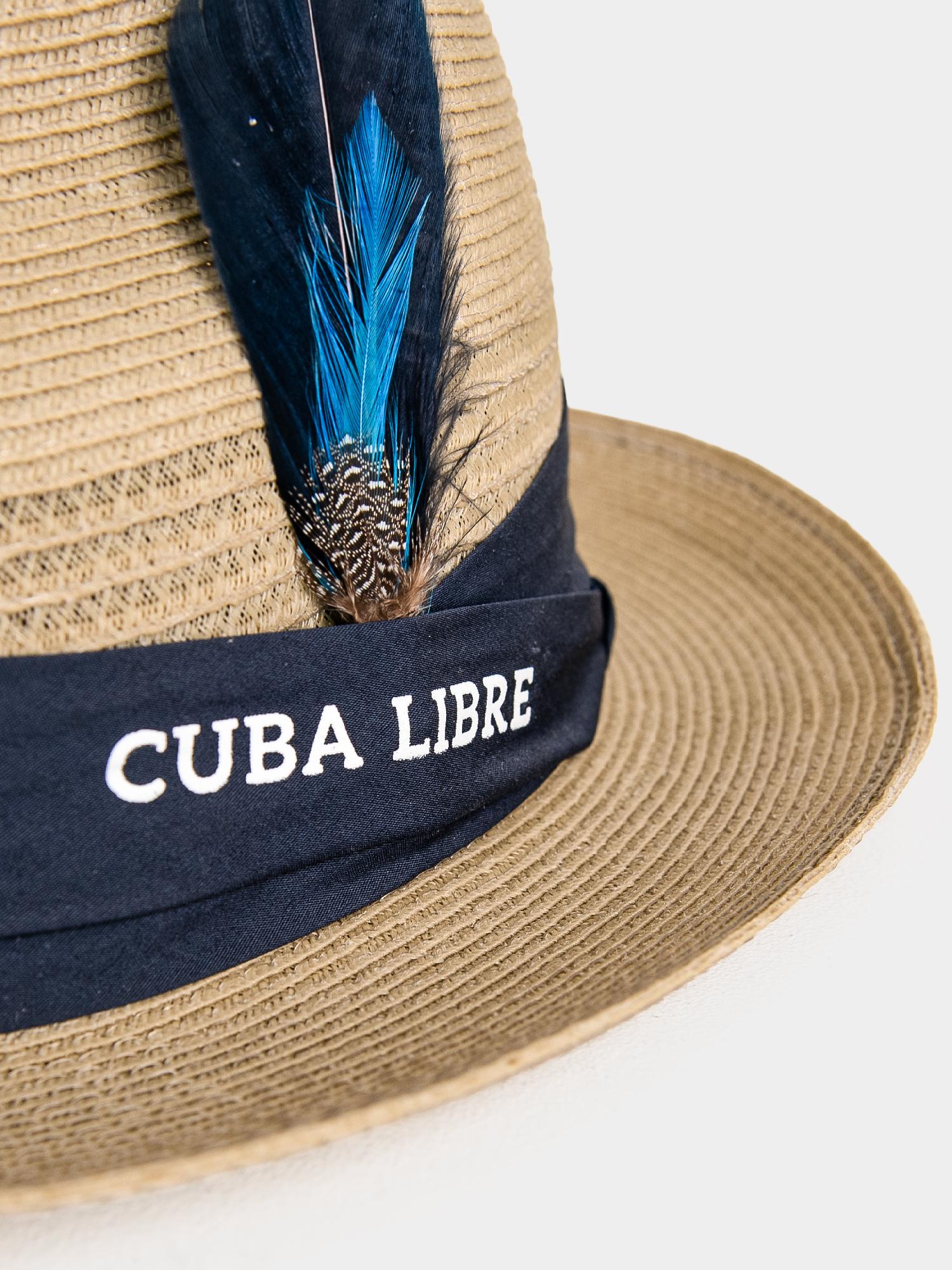 Cuba Libre Fedora Straw Hat - Beige - Image 4