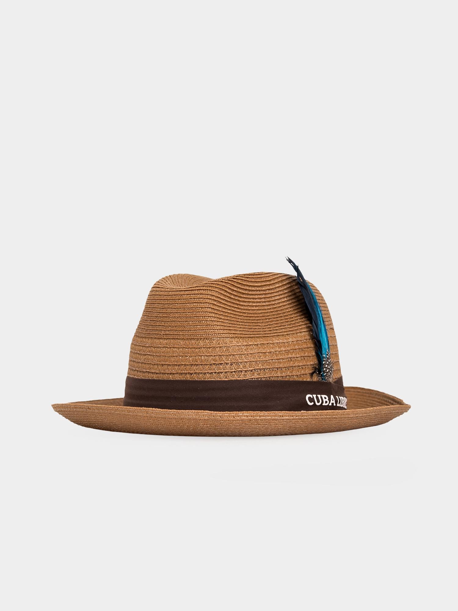 Cuba Libre Fedora Straw Hat - Gold - Image 2