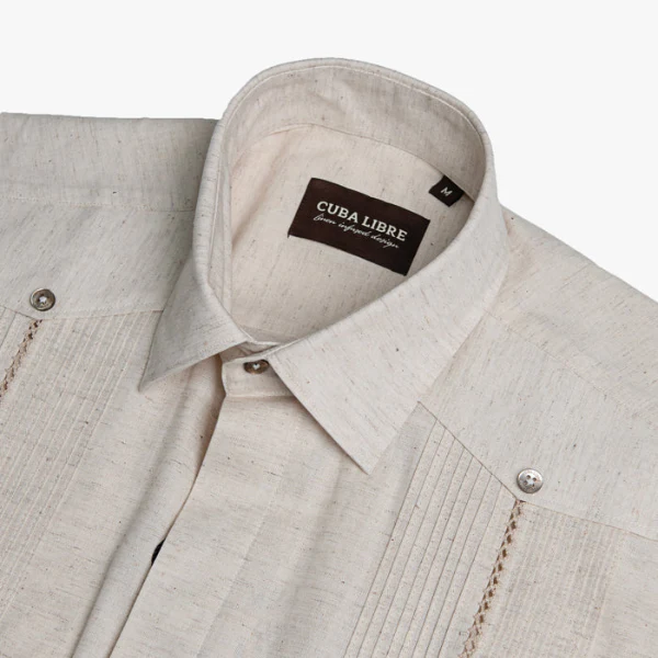 Cuba Libre Julio Short Sleeve Shirt - Light Natural - Image 2