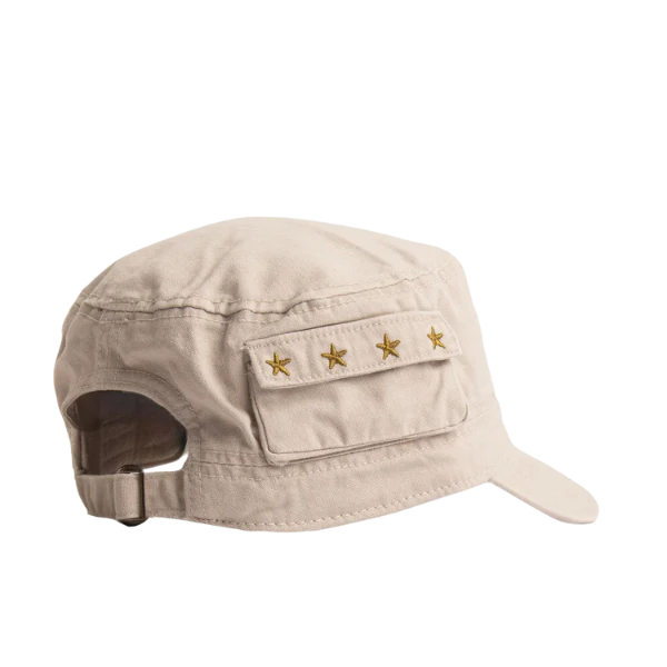 Cuba Military Cap - Stone - Image 3