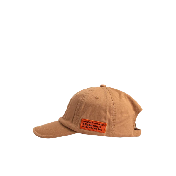 DAD CAP - WASHED COTTON -CAMEL - Image 2