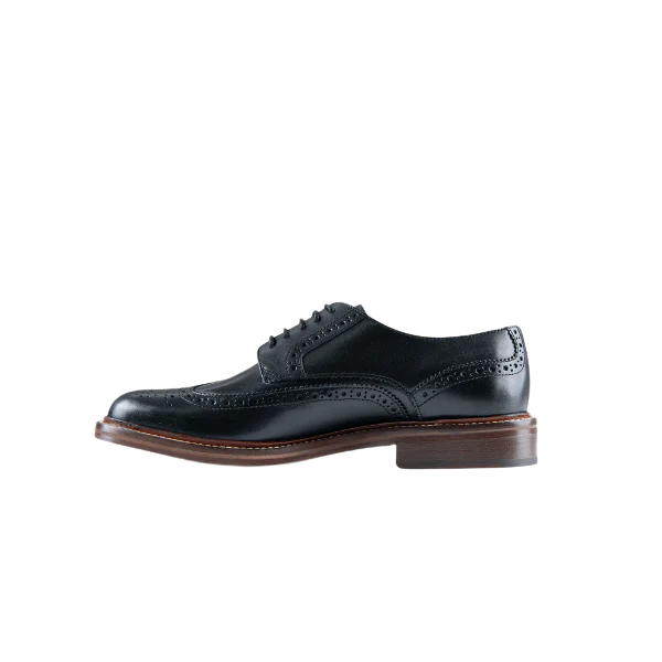 Derby Brogue - Black - Image 4