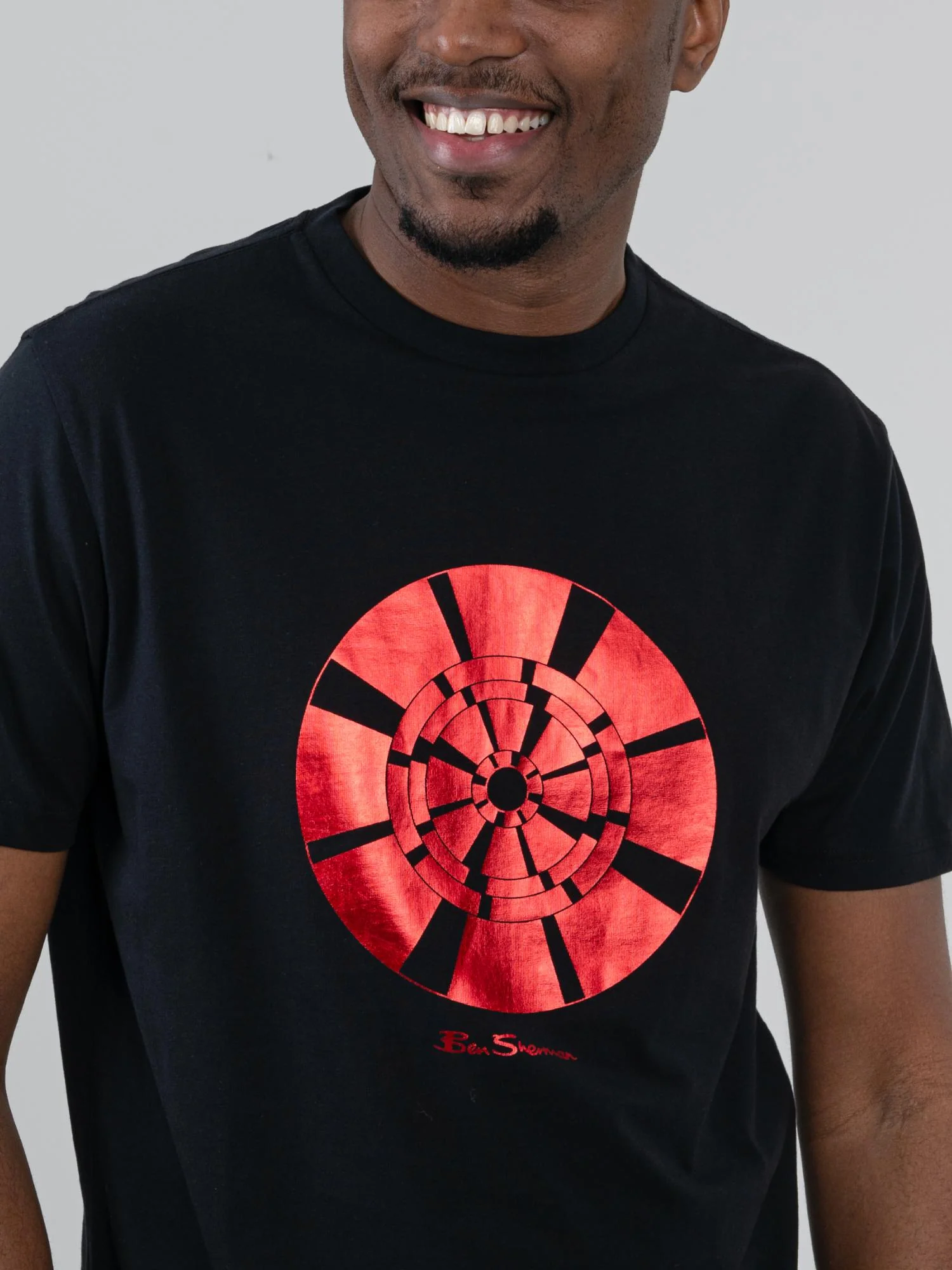 Disk Foil Target Tee - Black - Image 2