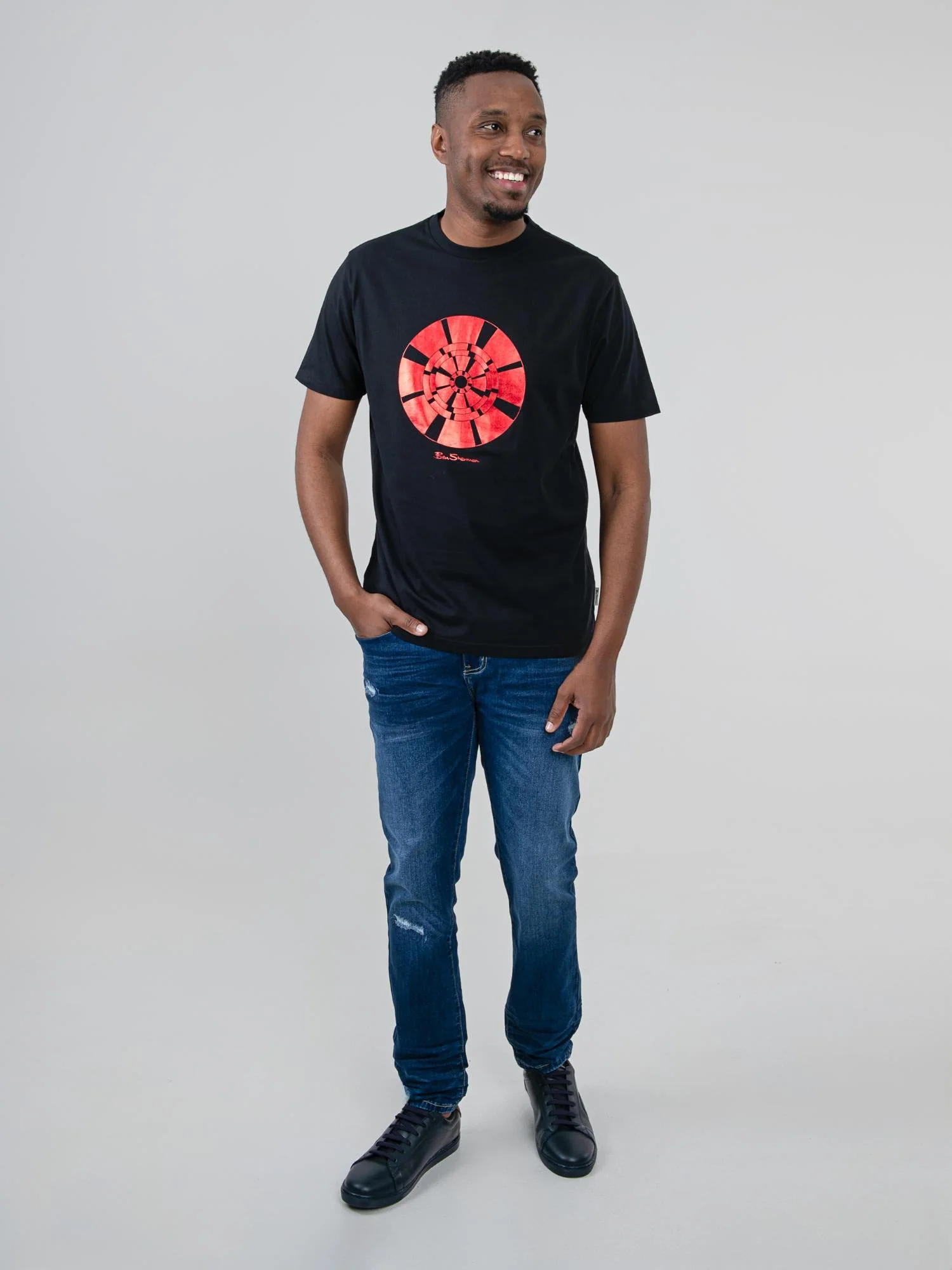 Disk Foil Target Tee - Black - Image 4