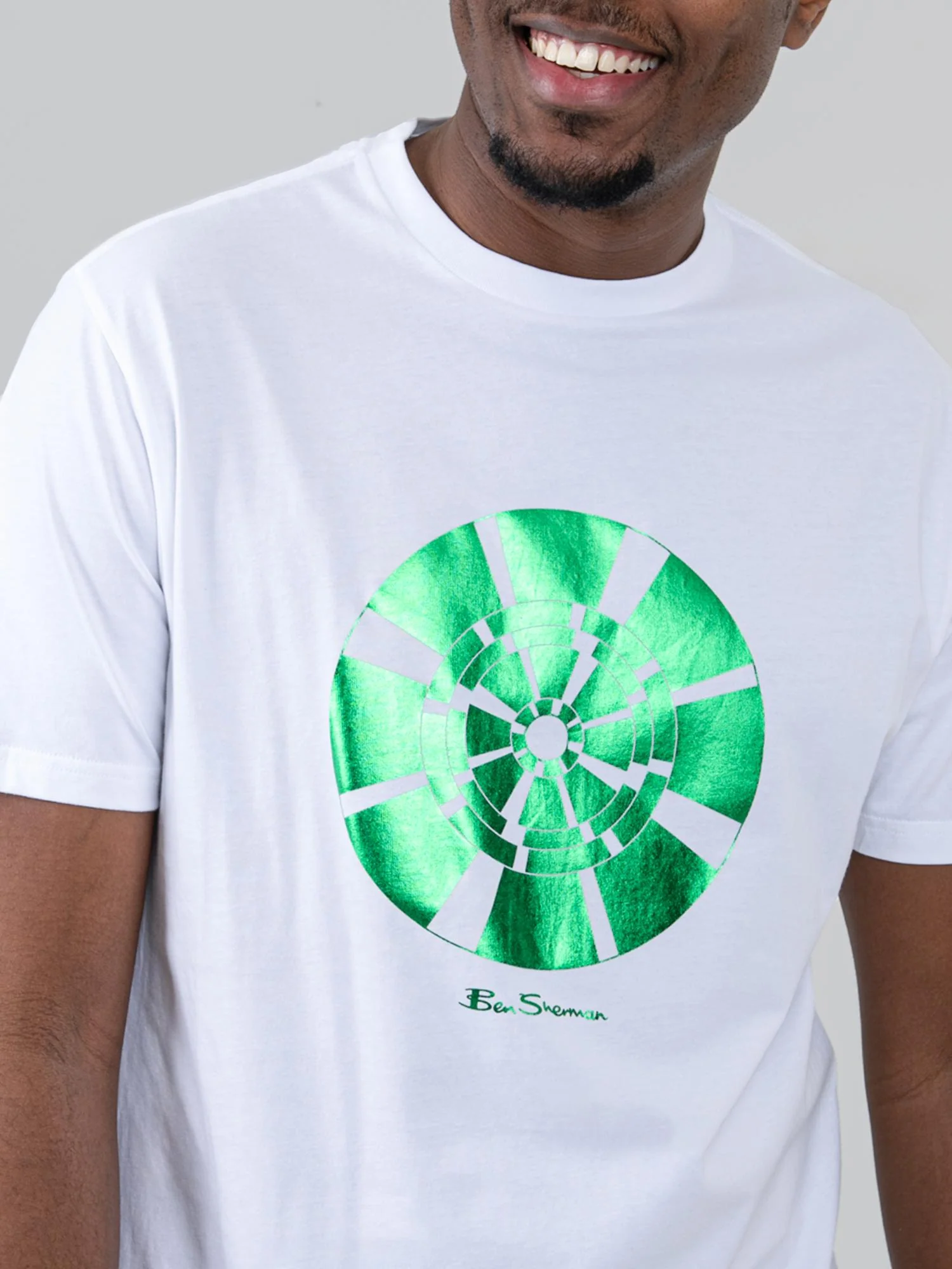 Disk Foil Target Tee - White - Image 2
