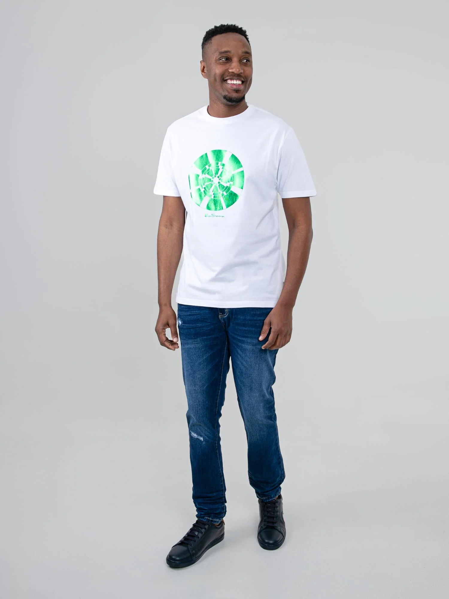 Disk Foil Target Tee - White - Image 4