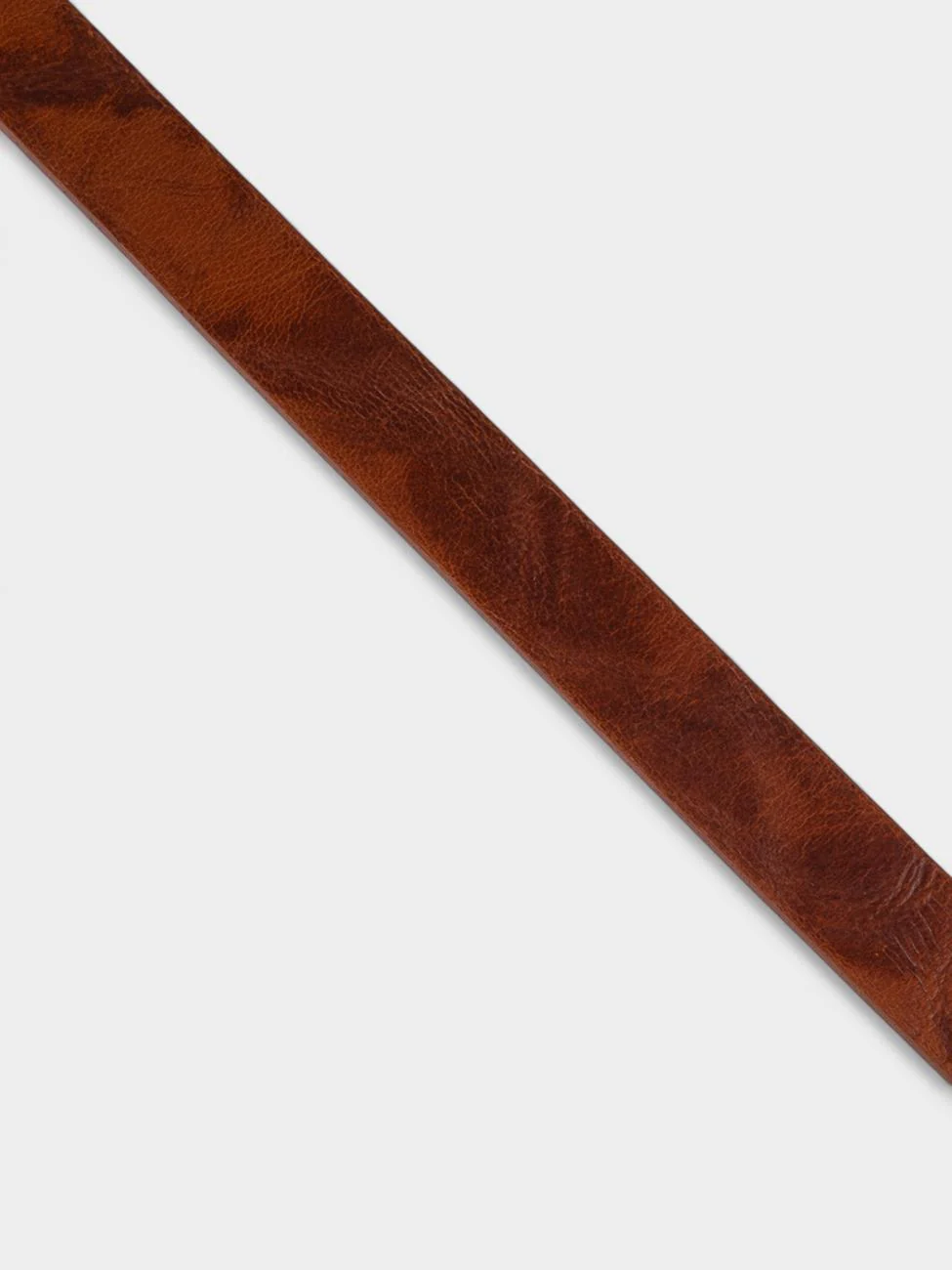 Distressed Target Buckle Belt (Leather) - Tan - Image 3