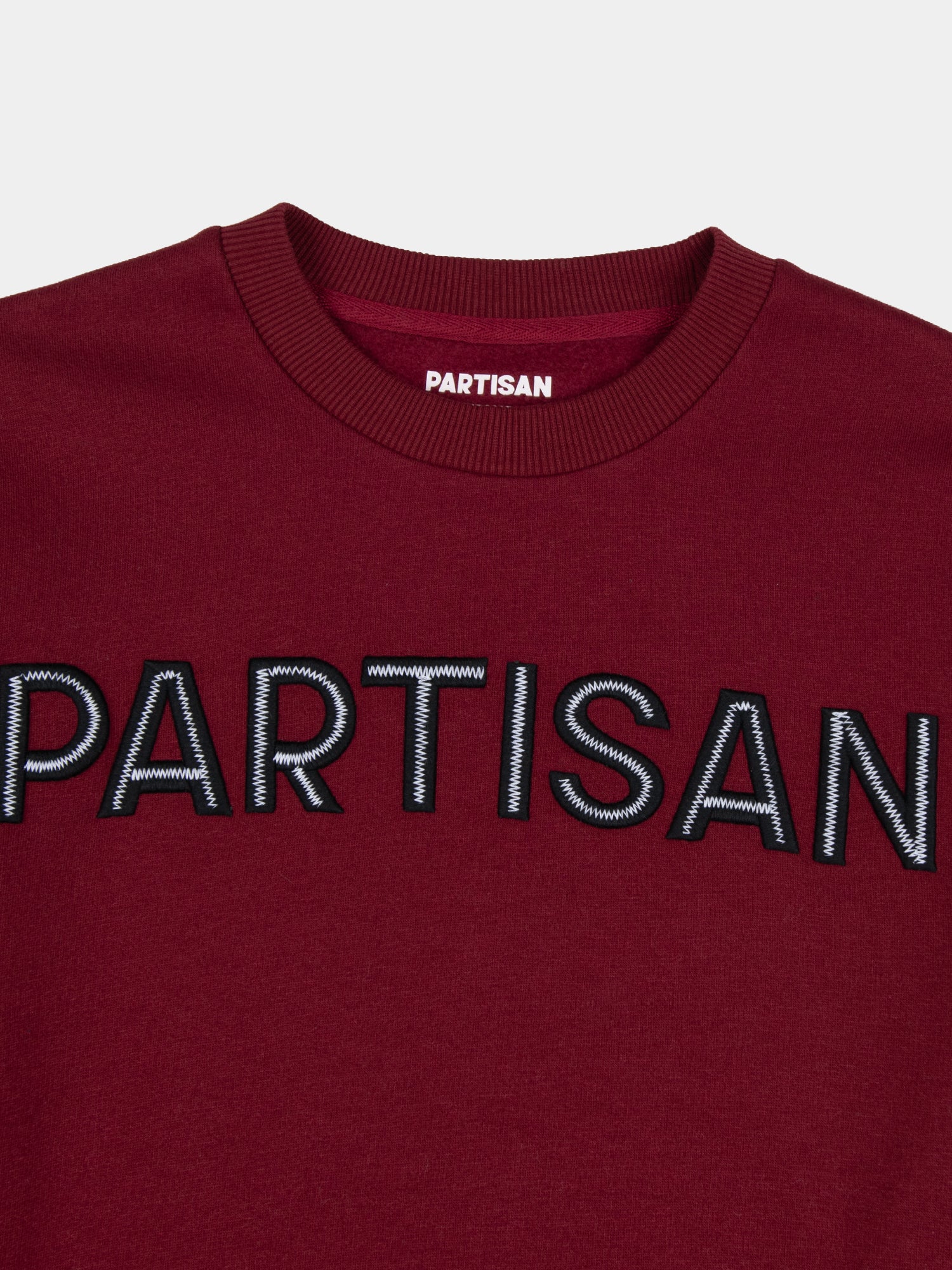 Emboss EMB Crew Sweat - Burgundy - Image 2