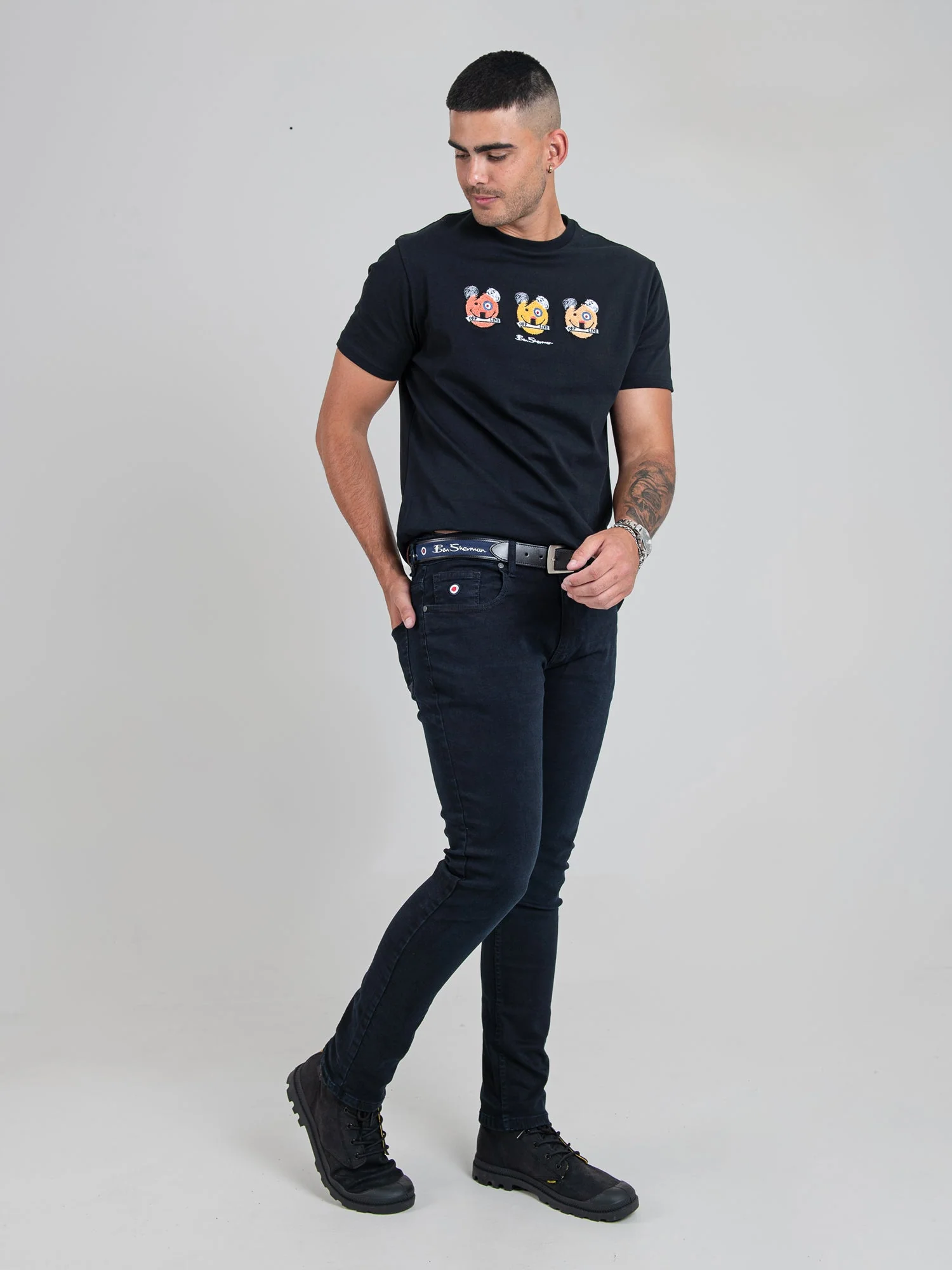 Essentials Slim Fit Denim - Blue Black - Image 3