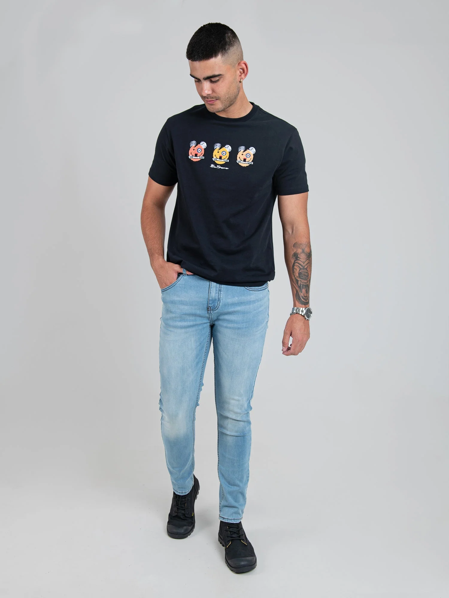 Essentials Slim Fit Denim - Light Blue - Image 3