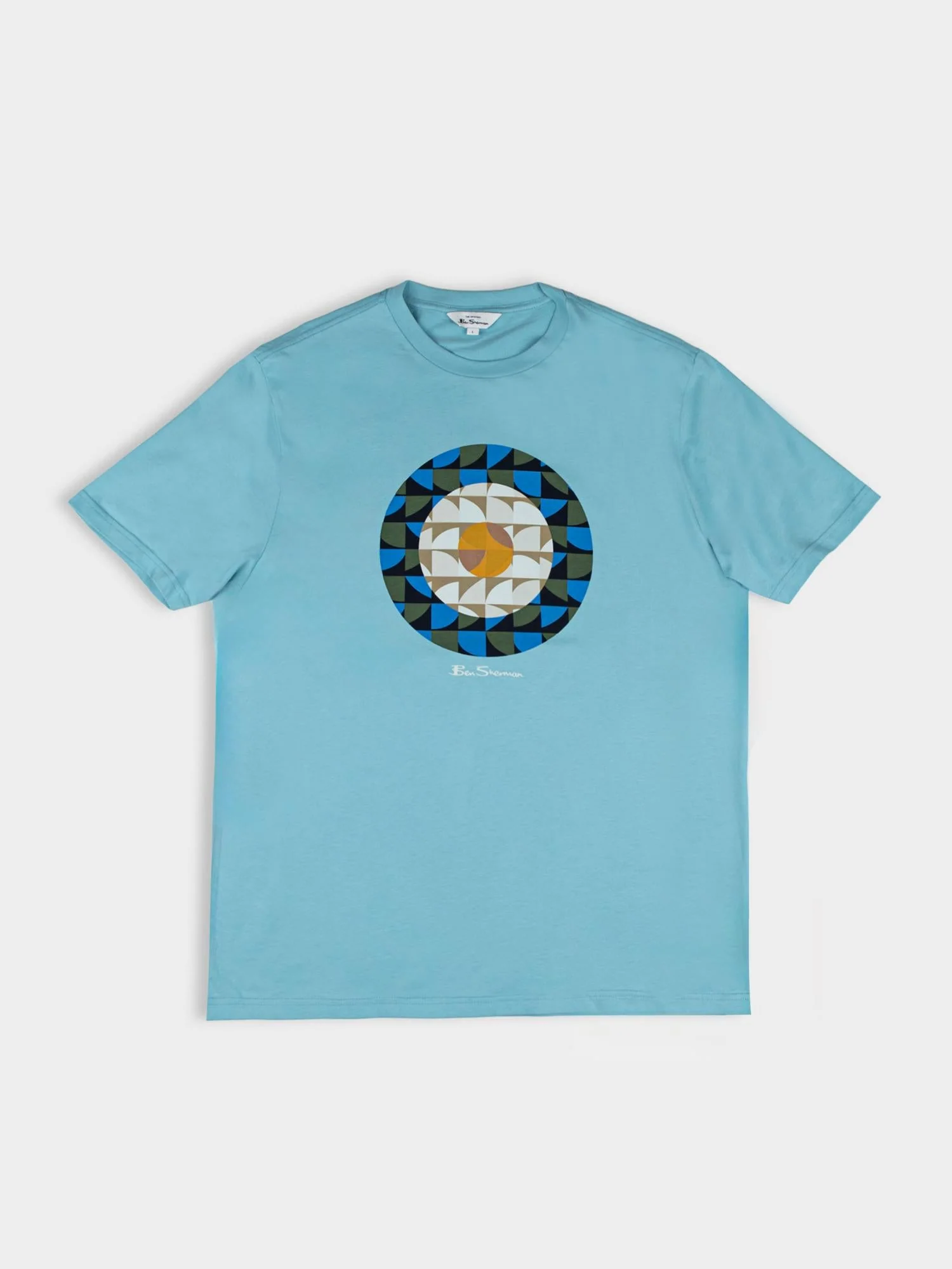 Geo Target Tee - Retro Blue - Image 5