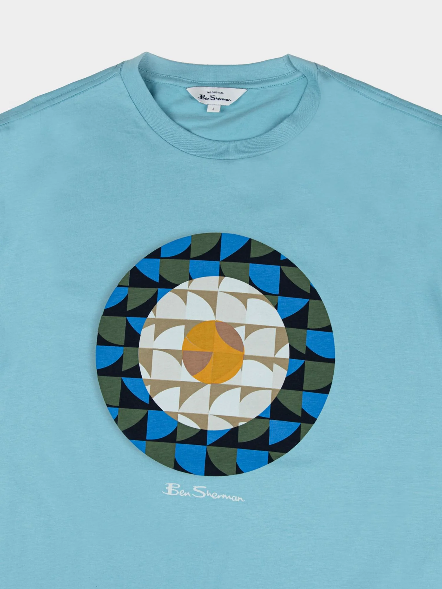 Geo Target Tee - Retro Blue - Image 6