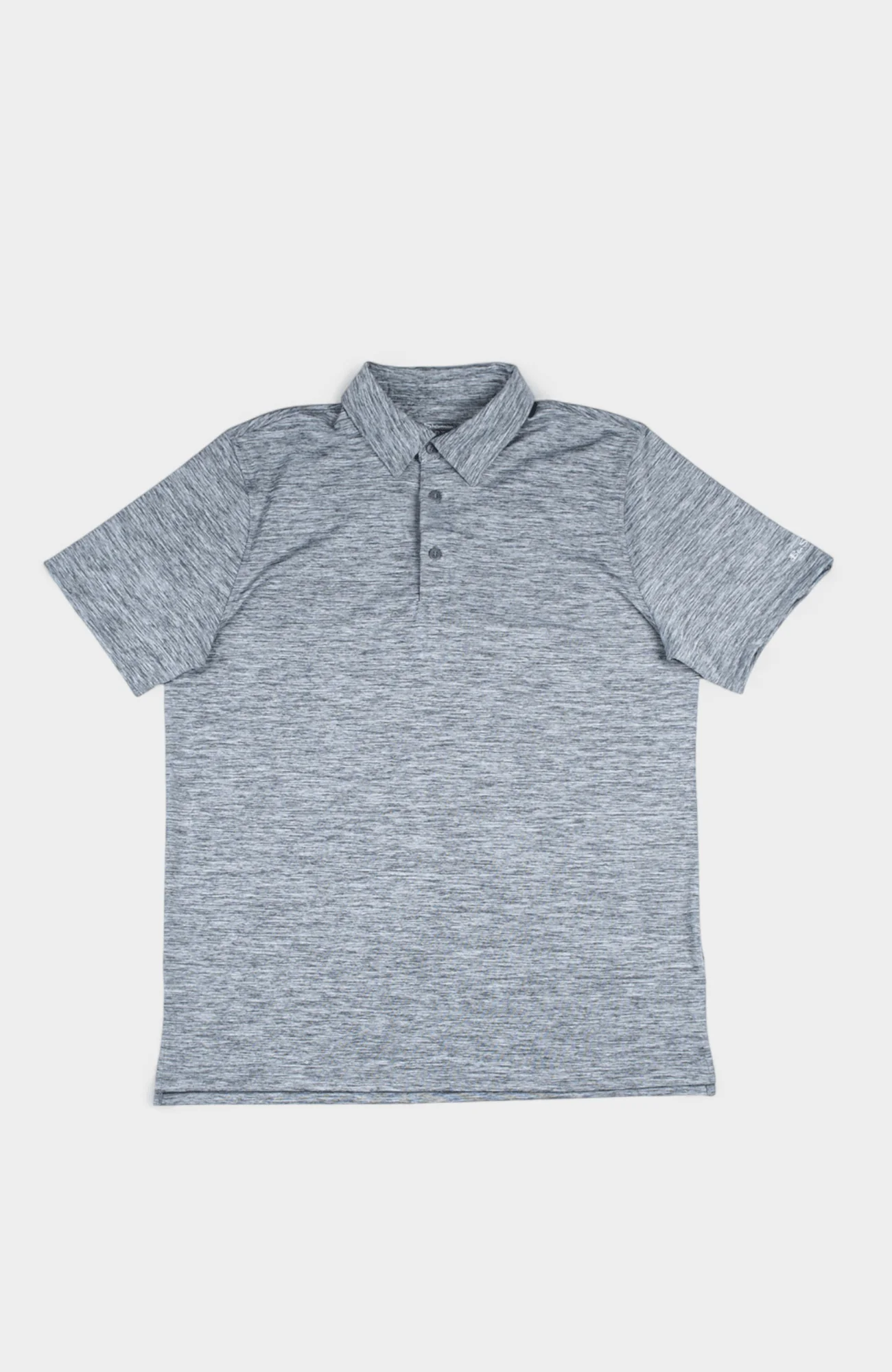 Heather Polo SS Sports Fit - Charcoal - Image 5