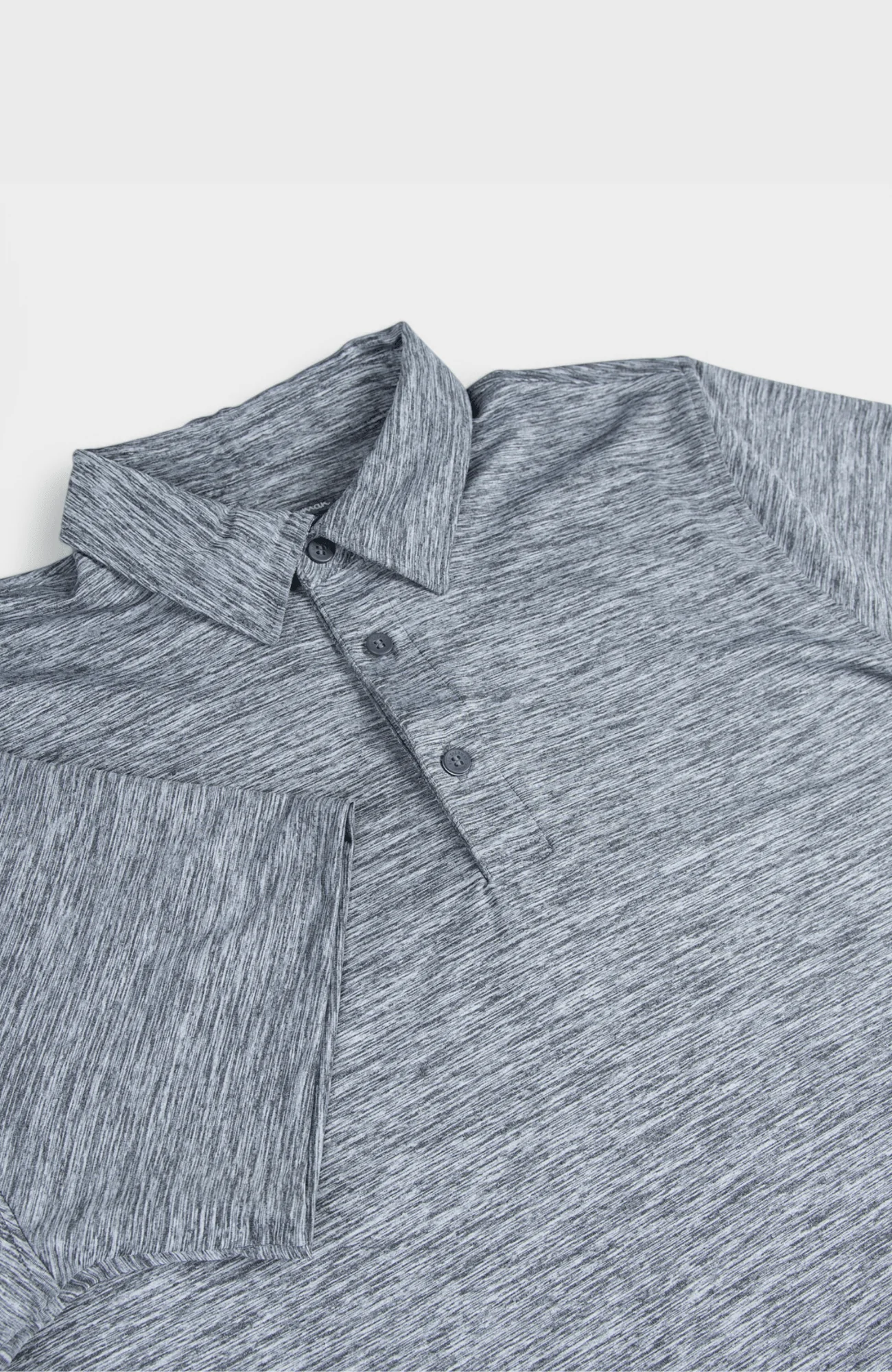 Heather Polo SS Sports Fit - Charcoal - Image 6