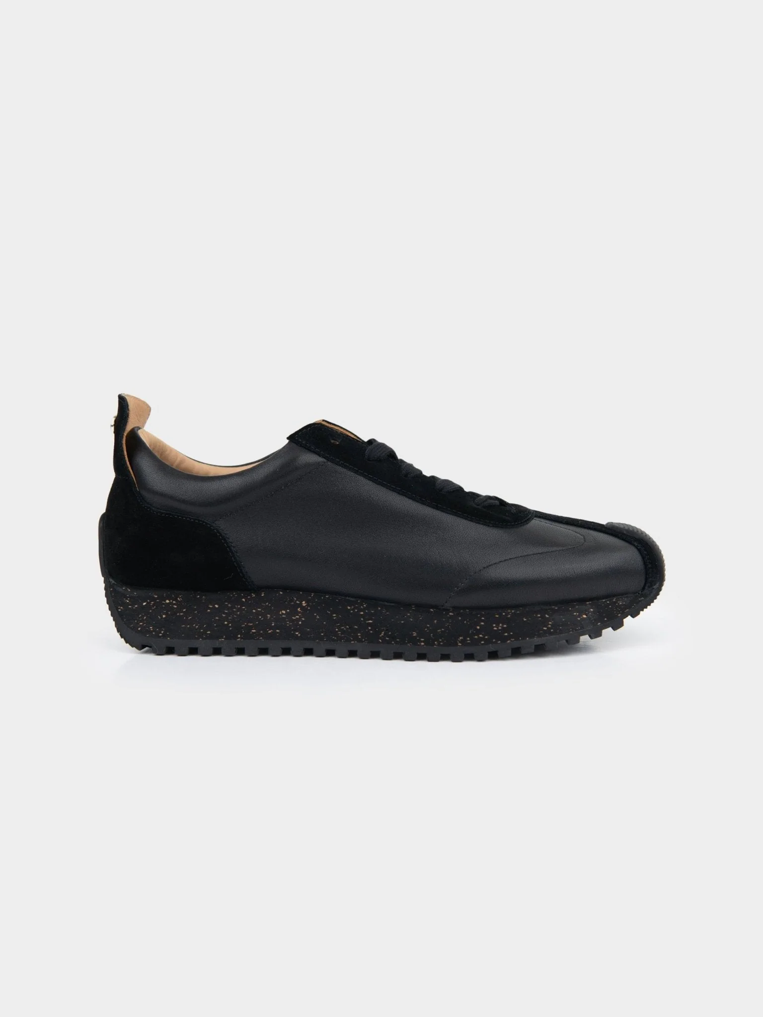 HENRY LEATHER SUEDE LACE UP - Black