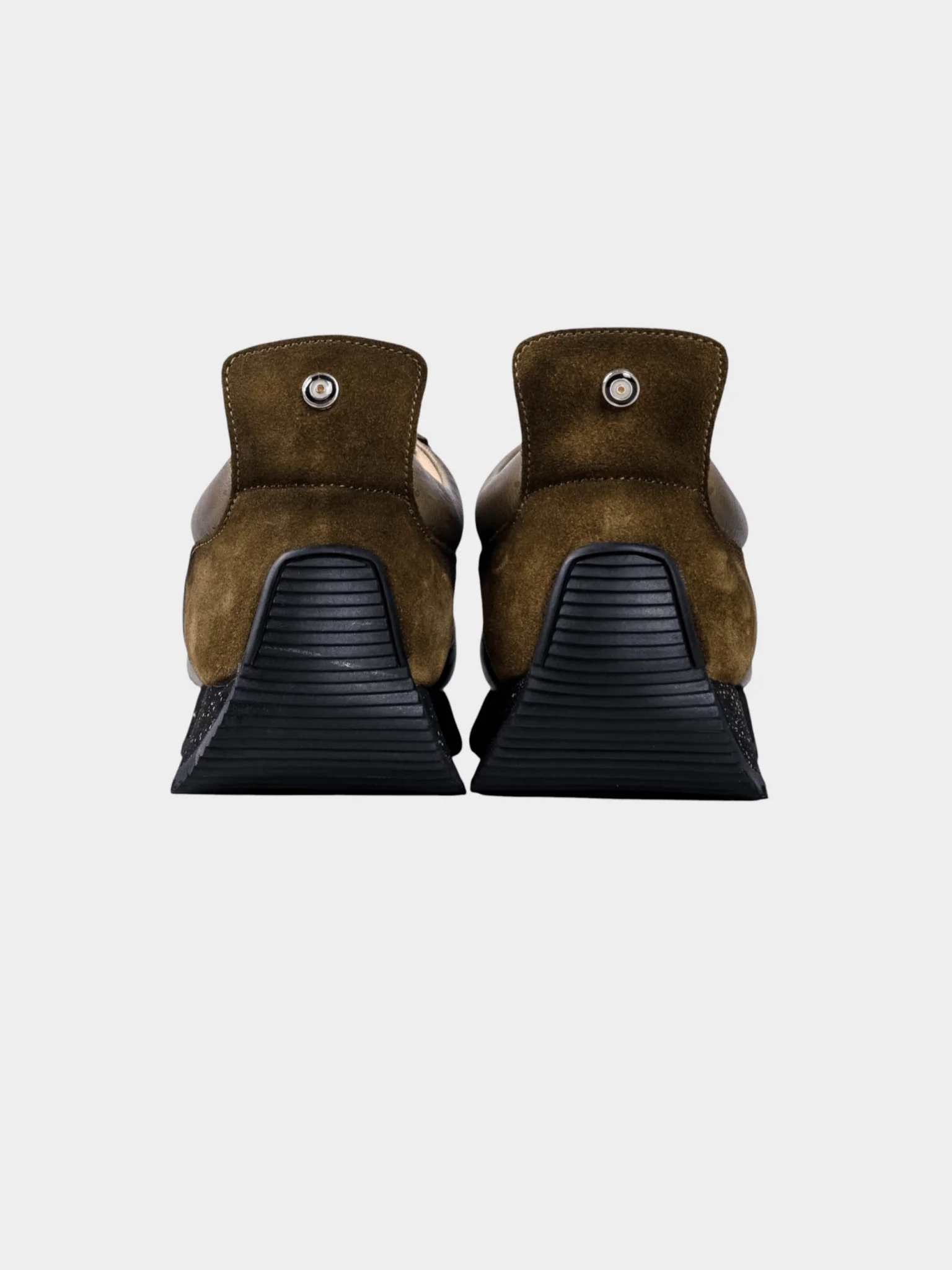 HENRY LEATHER SUEDE LACE UP - Olive/Brown - Image 4