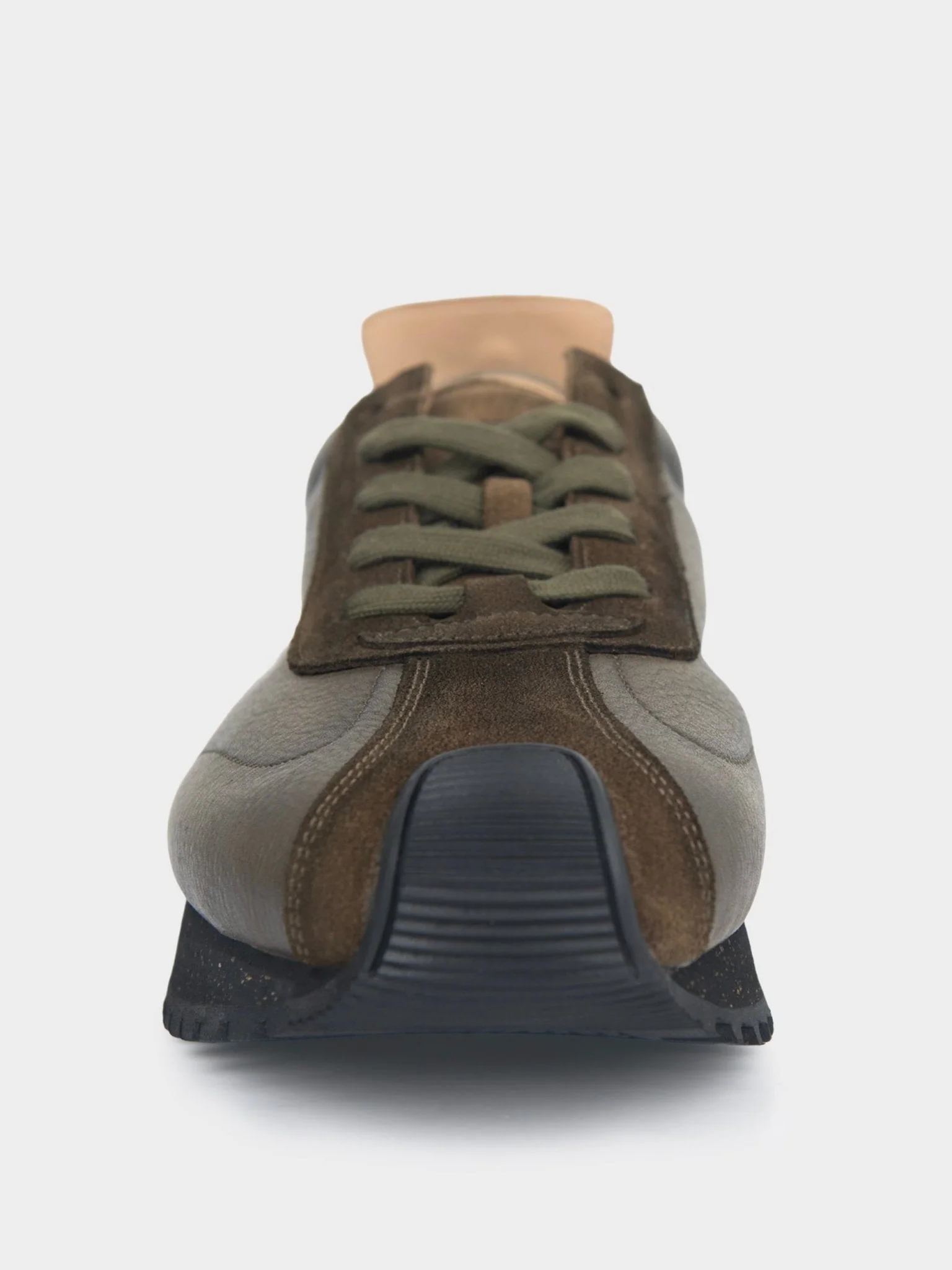 HENRY LEATHER SUEDE LACE UP - Olive/Brown - Image 5