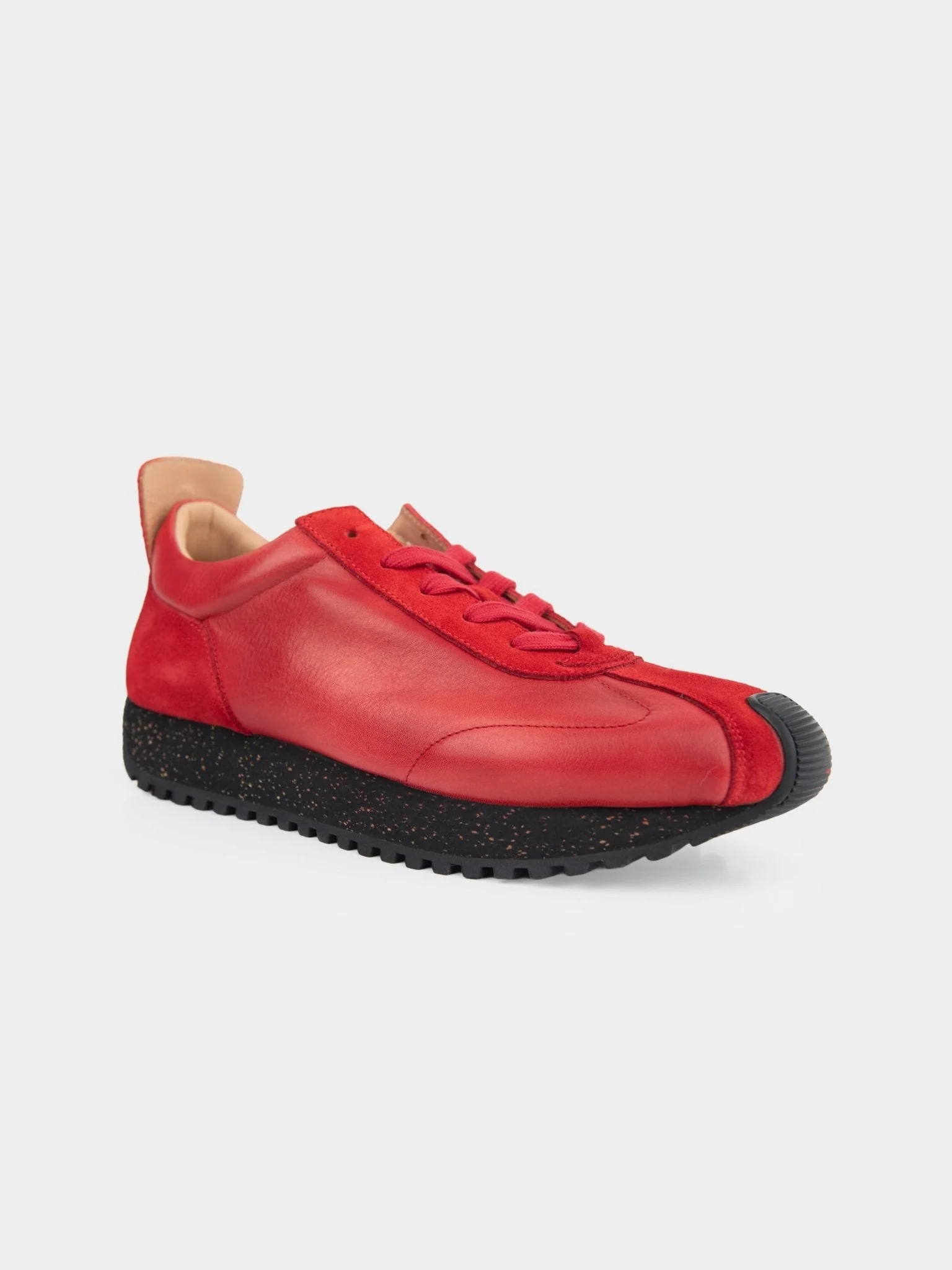 HENRY LEATHER SUEDE LACE UP - Red - Image 2