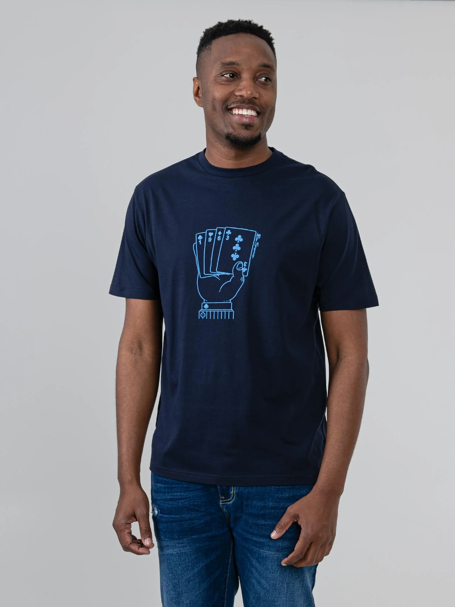 Hidden Ace Tee - Navy