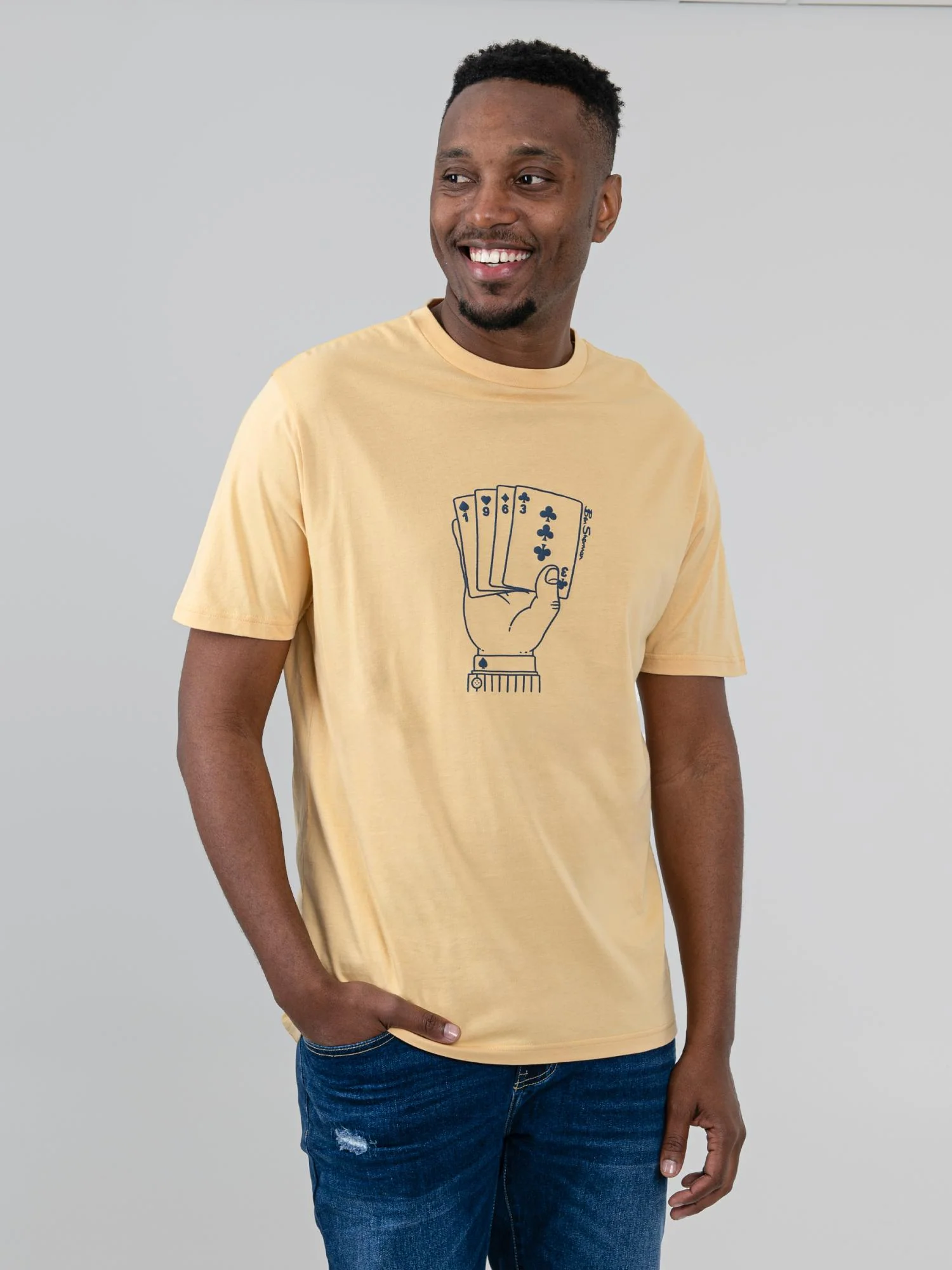 Hidden Ace Tee - New Wheat