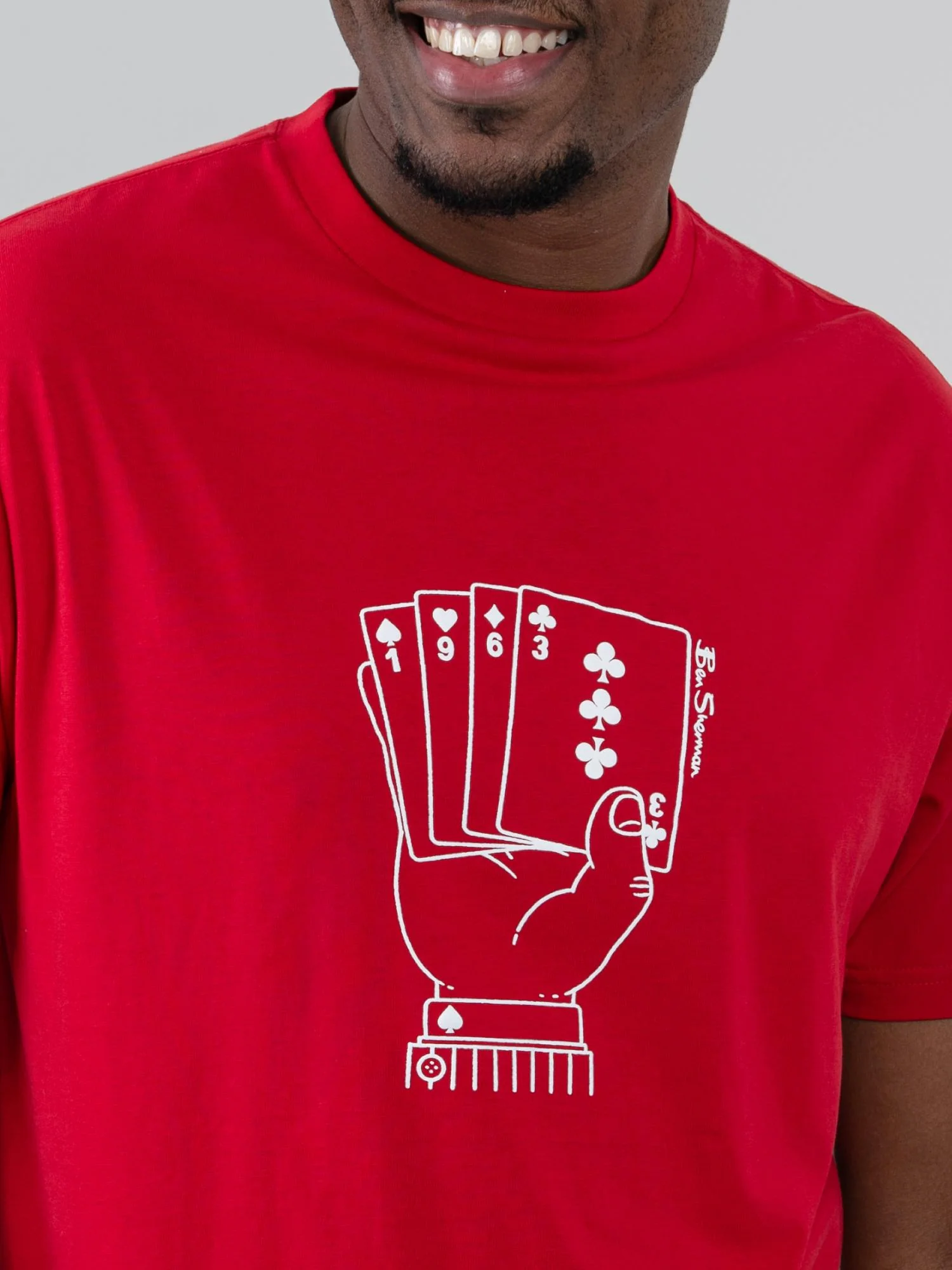 Hidden Ace Tee - Red - Image 3