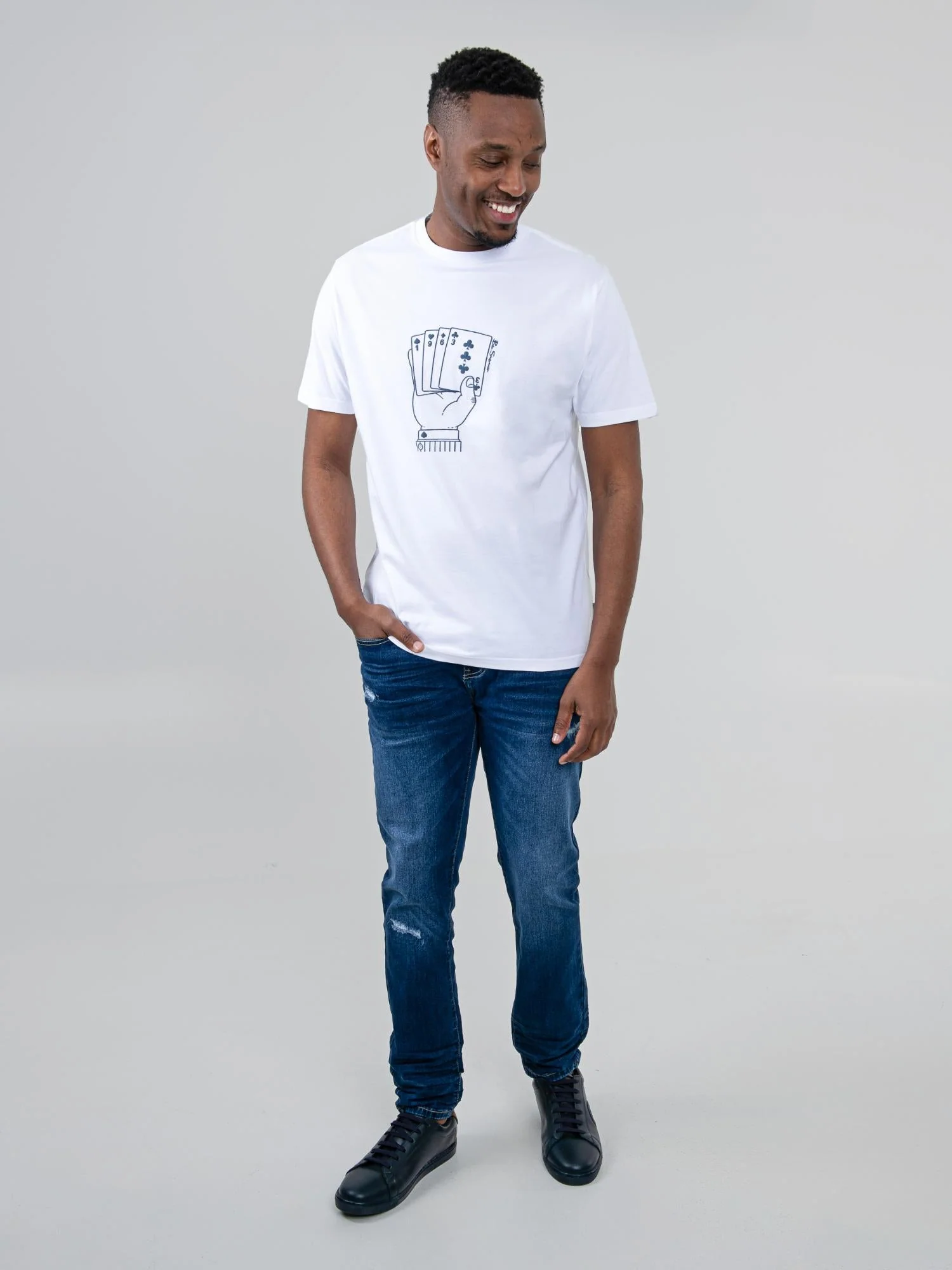 Hidden Ace Tee - White - Image 4