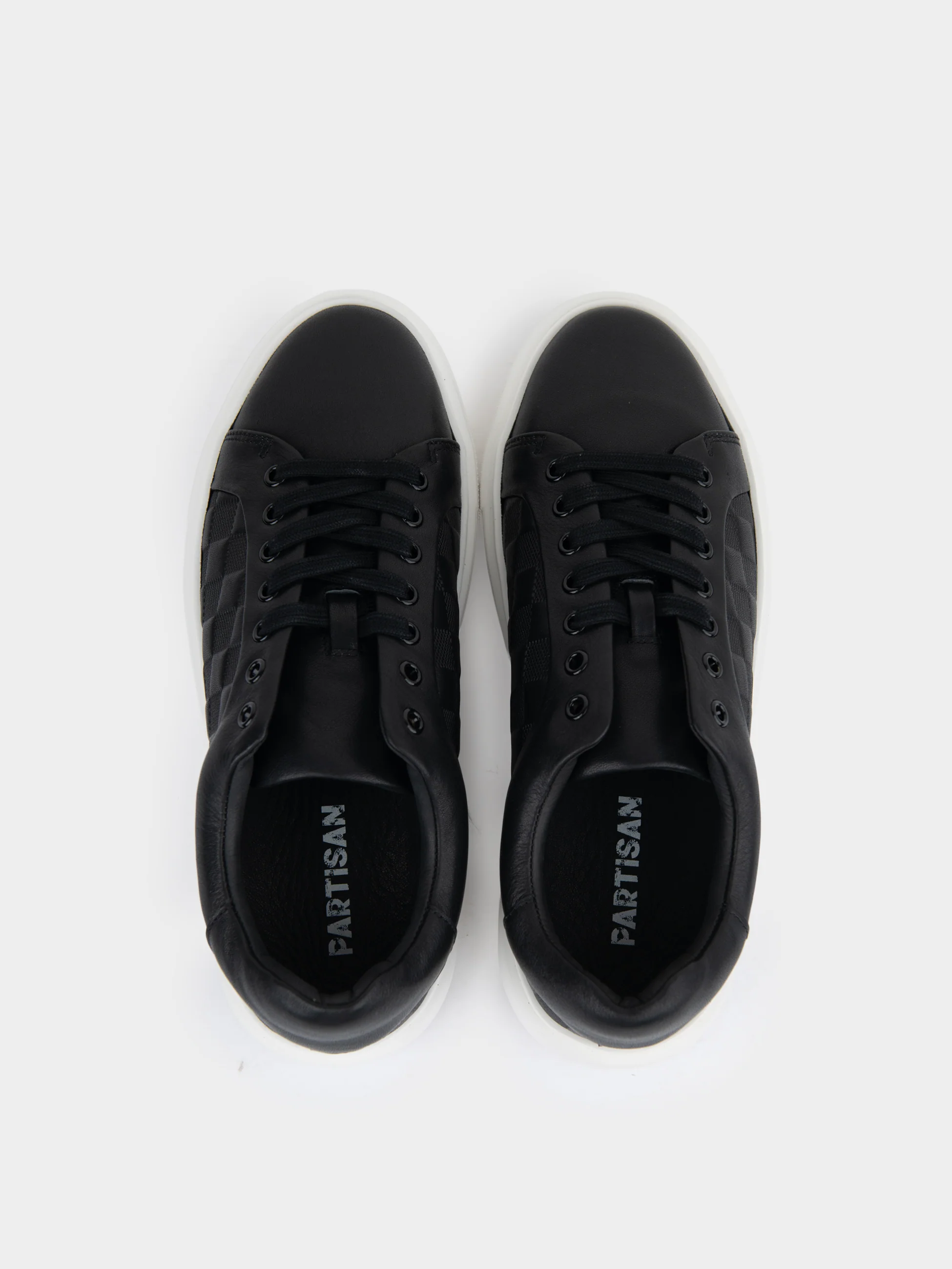 LOUIS LEATHER SNEAKER - BLACK - Image 6