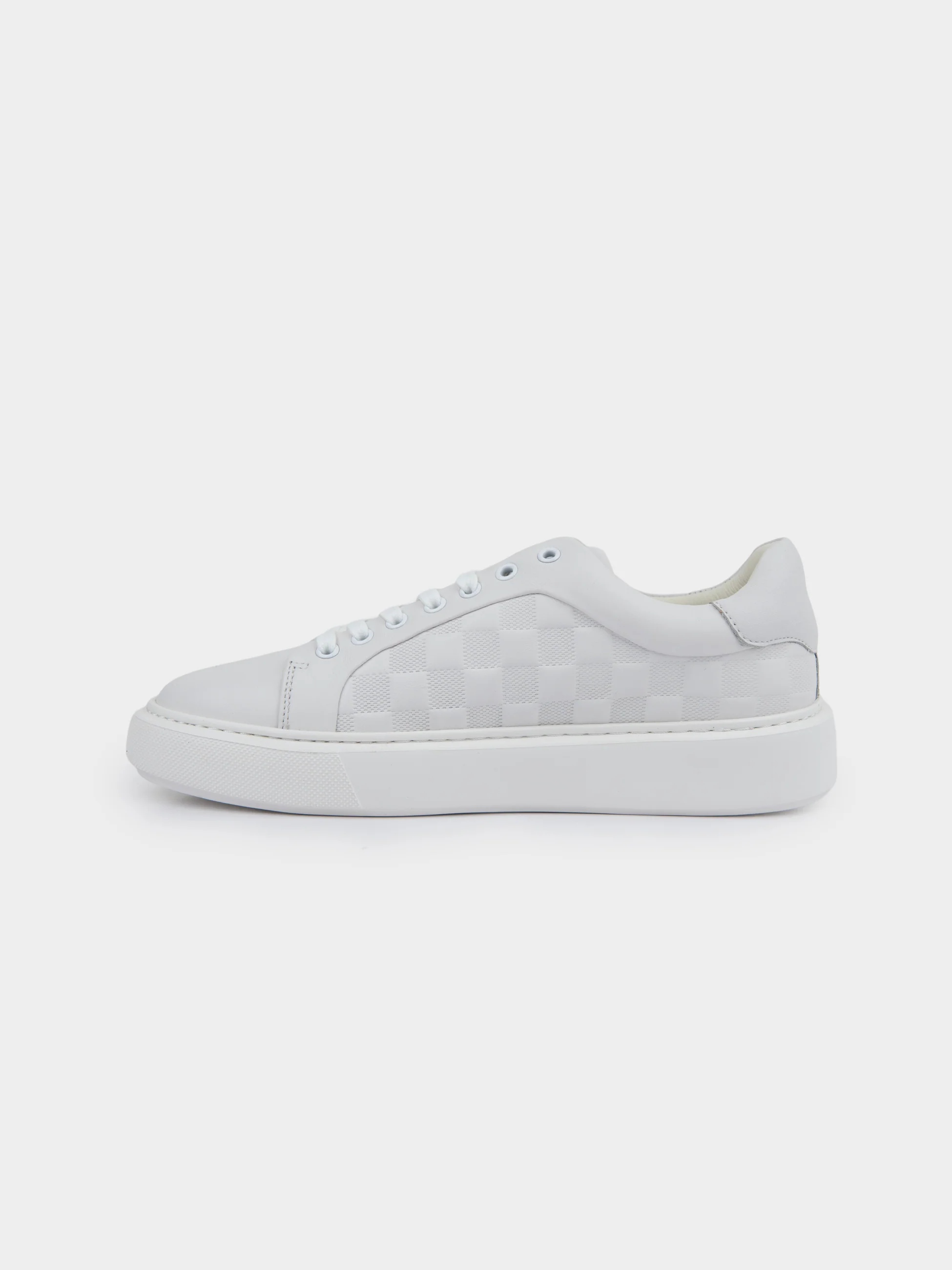 LOUIS LEATHER SNEAKER - WHITE - Image 3