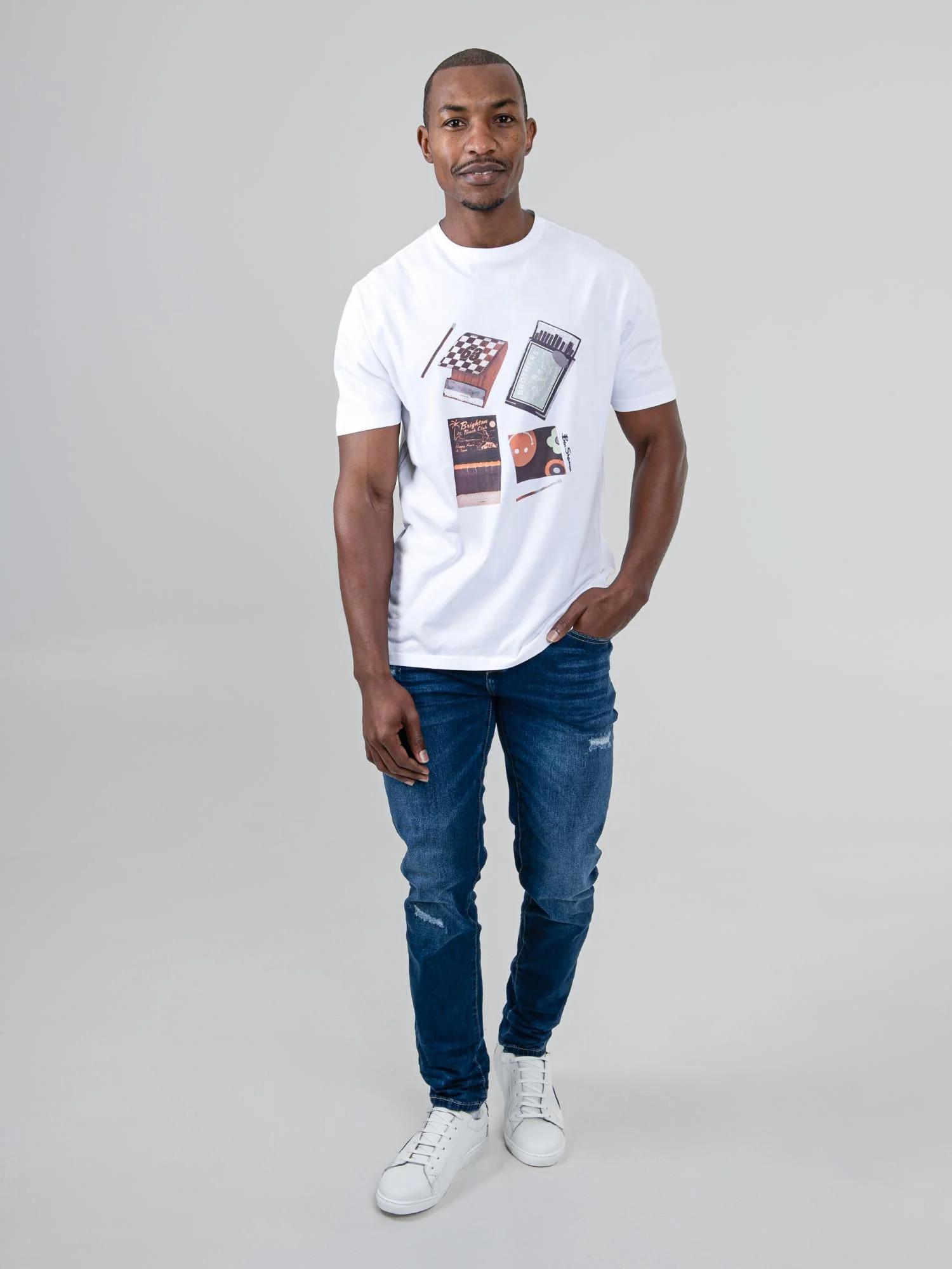 Match Box Tee - White - Image 4
