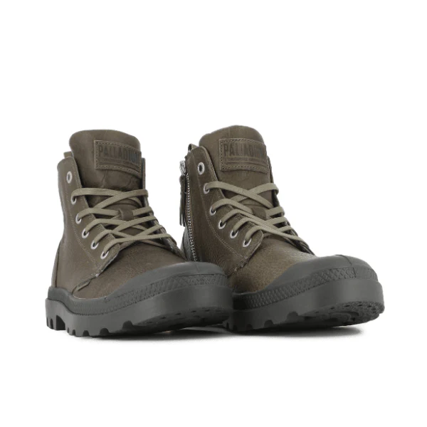Pampa Zip Leather Ess - Dusky Green - Image 6