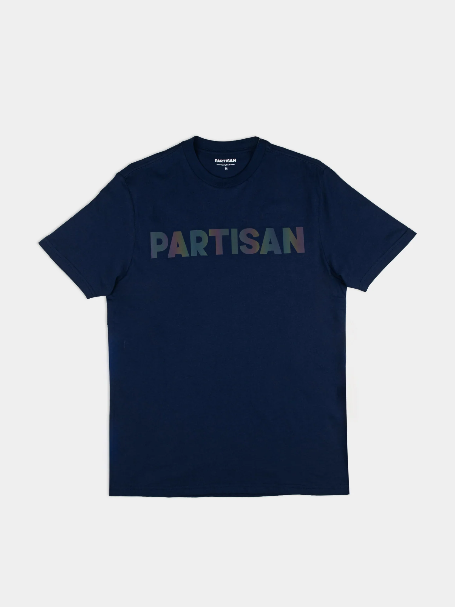 Partisan Reflective Print Tee - Blue