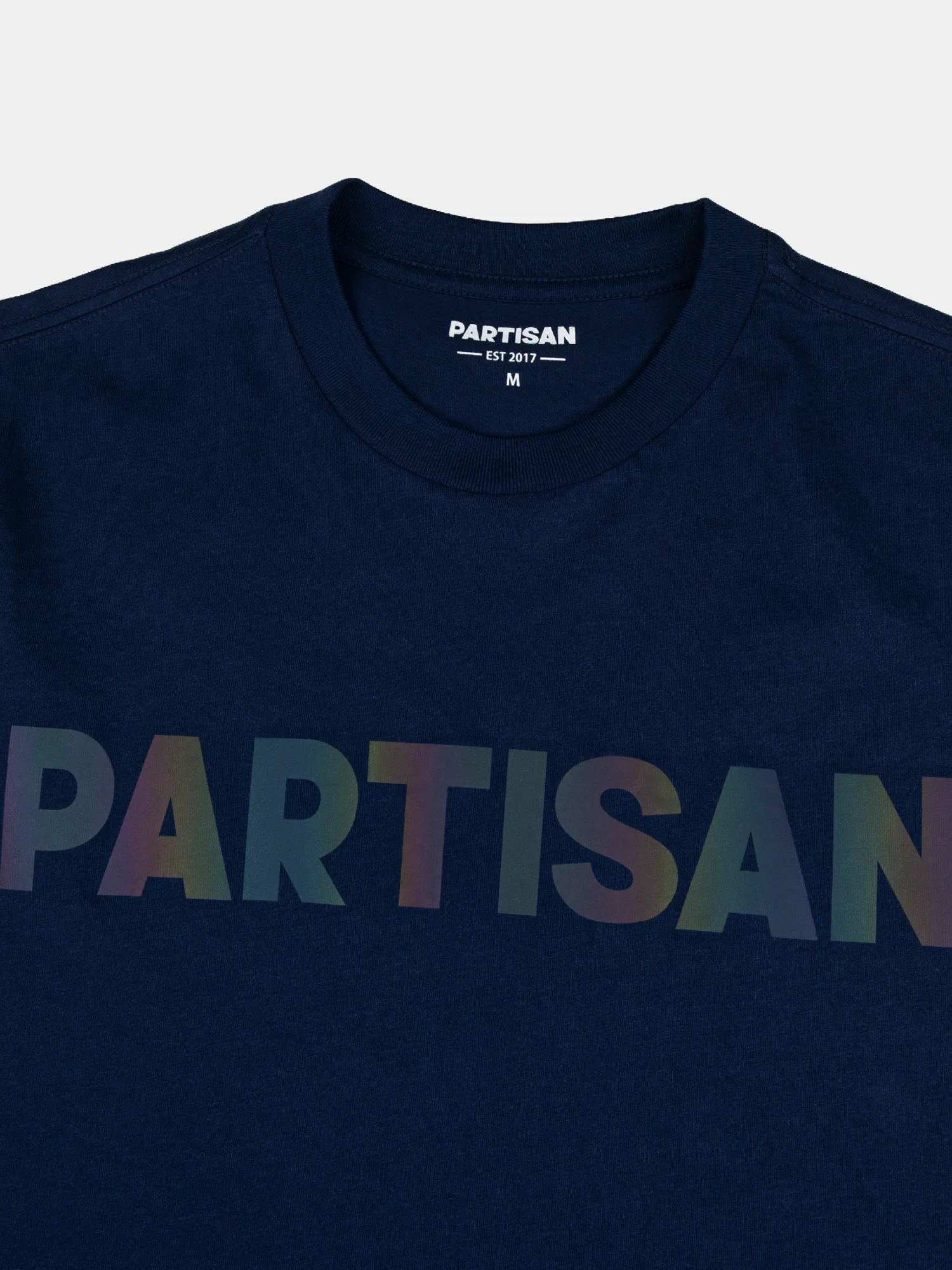 Partisan Reflective Print Tee - Blue - Image 2