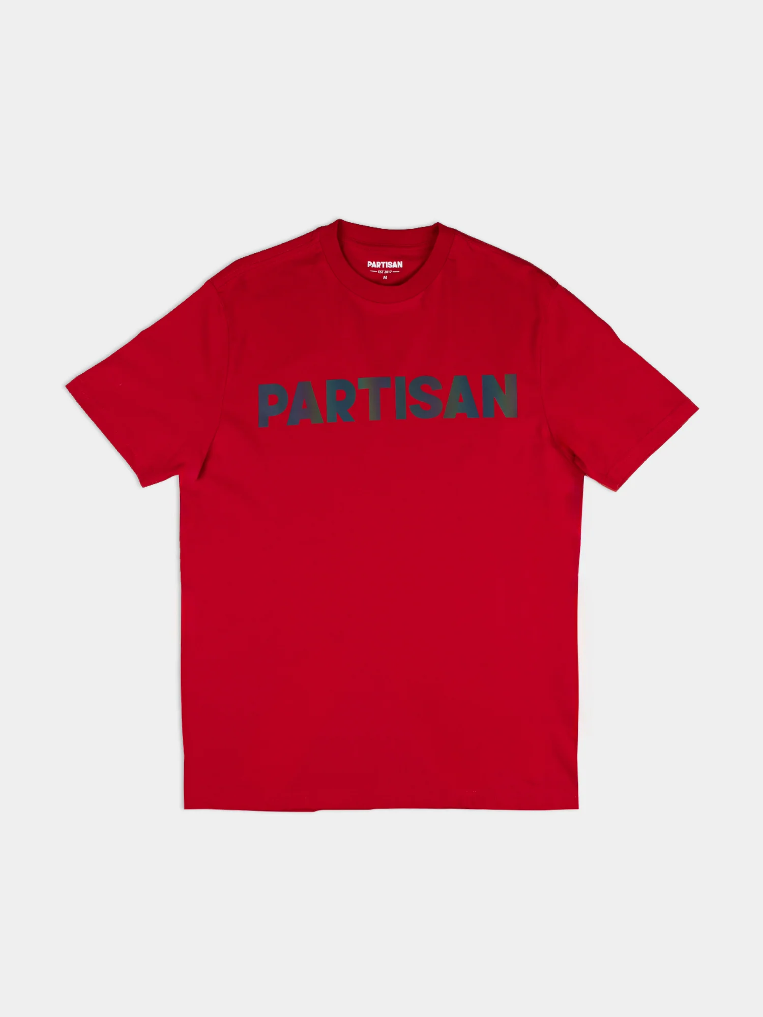Partisan Reflective Print Tee - Red
